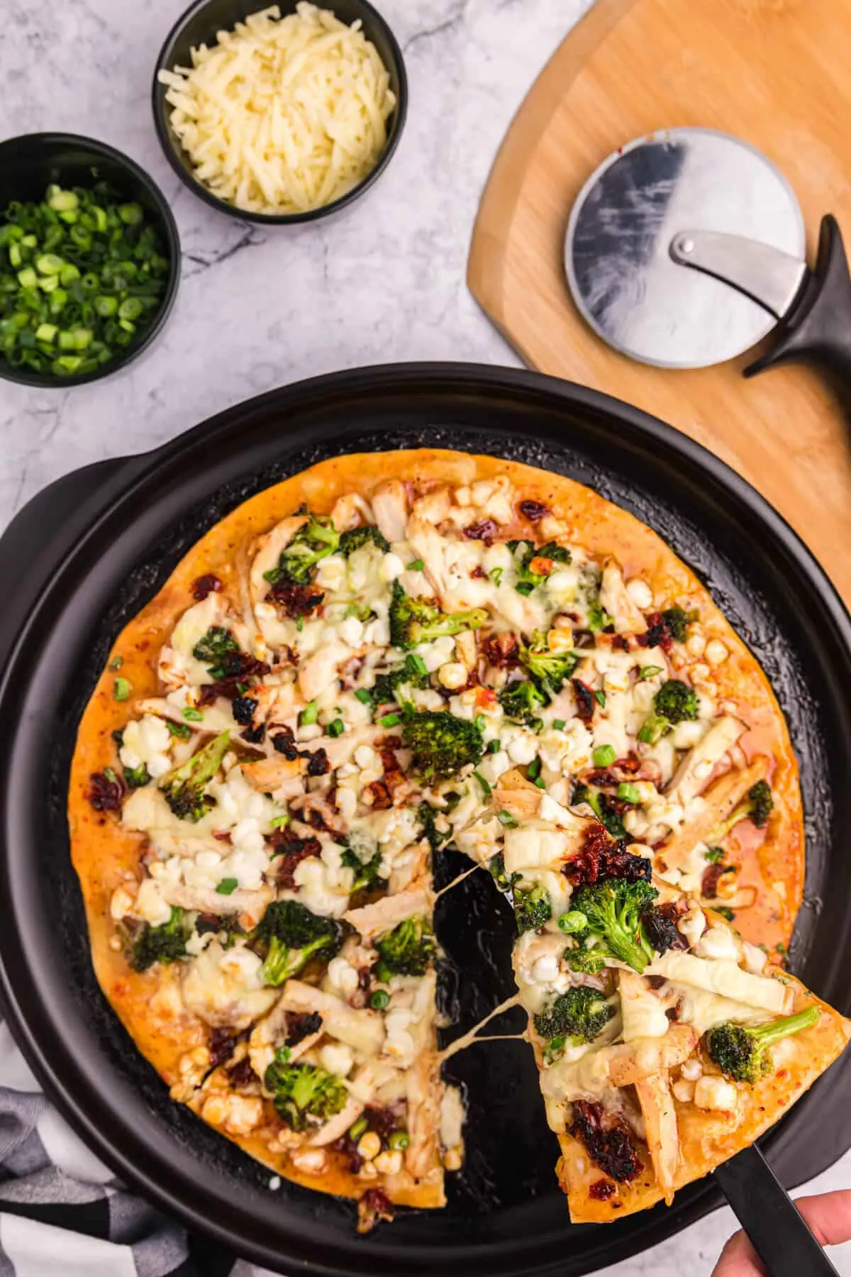 Sweet Chili Chicken Thai Pizza