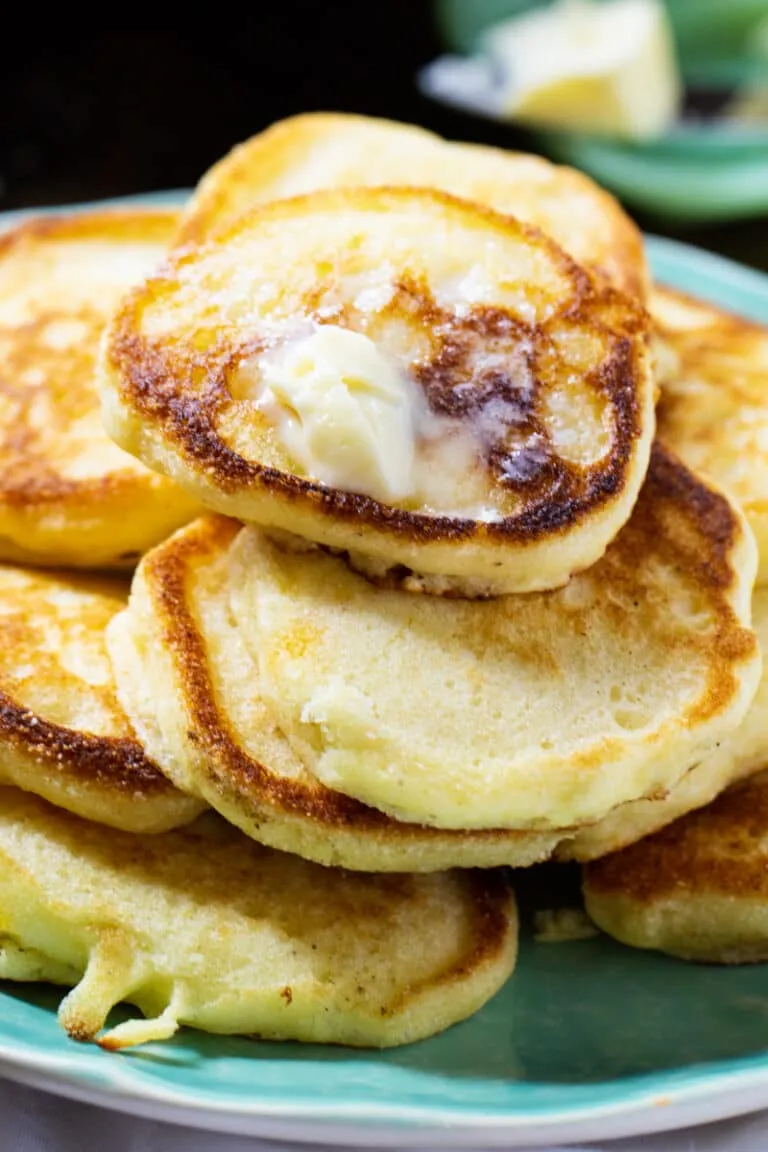 Sweet Corn and Candied Bacon Pancakes