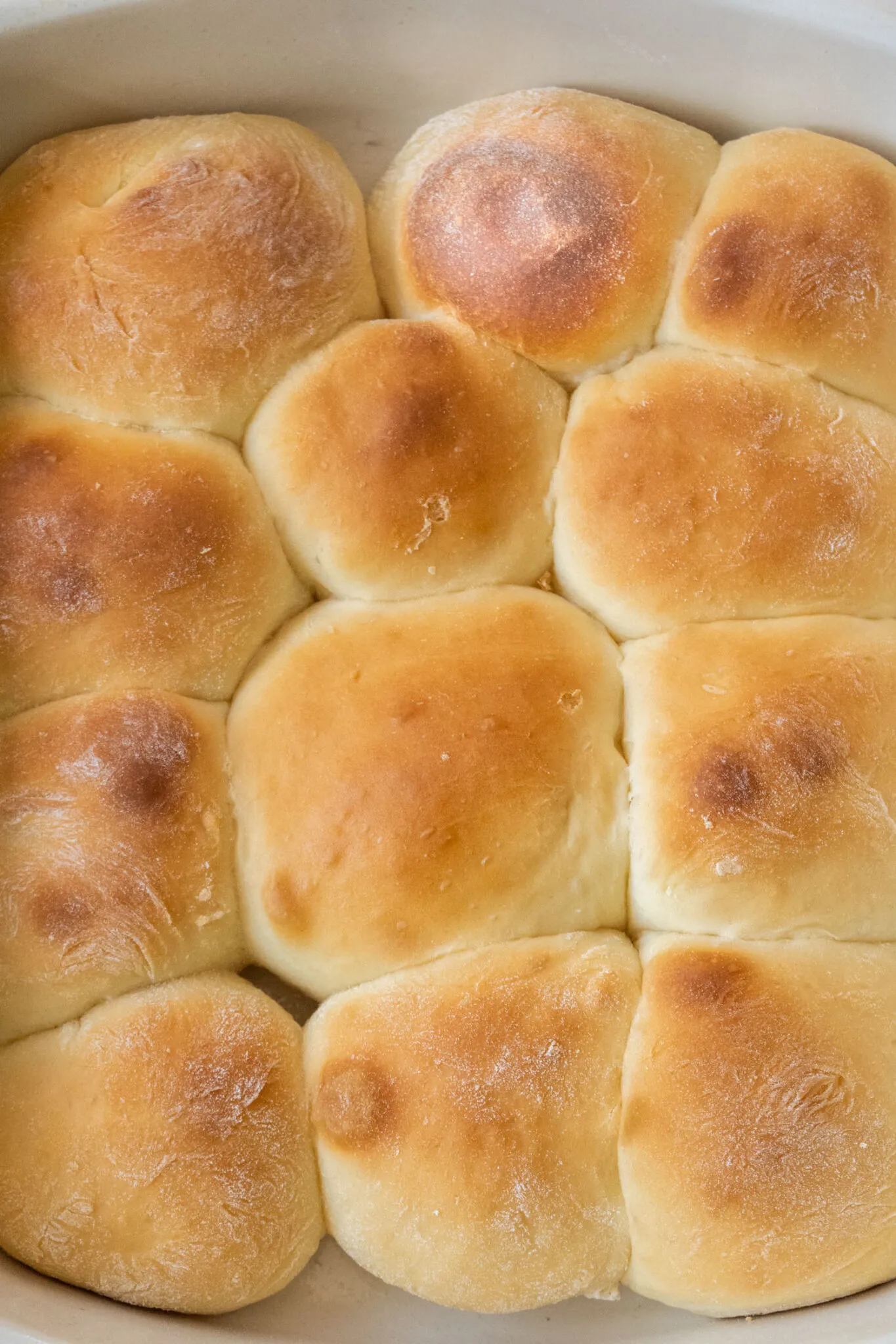 Sweet Hawaiian Style Rolls Mixed in a Bread Machine