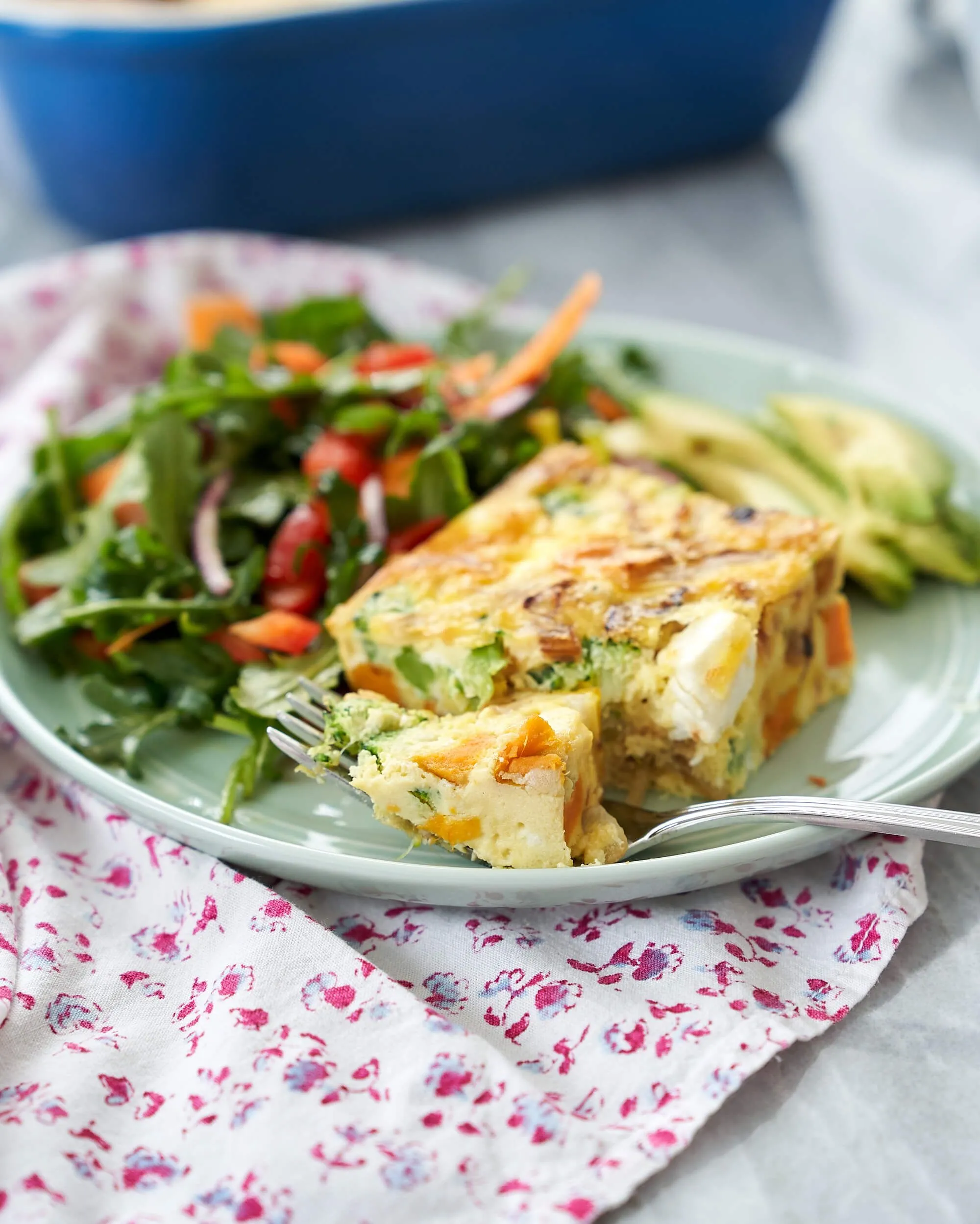 Sweet Onion and Broccoli Frittata