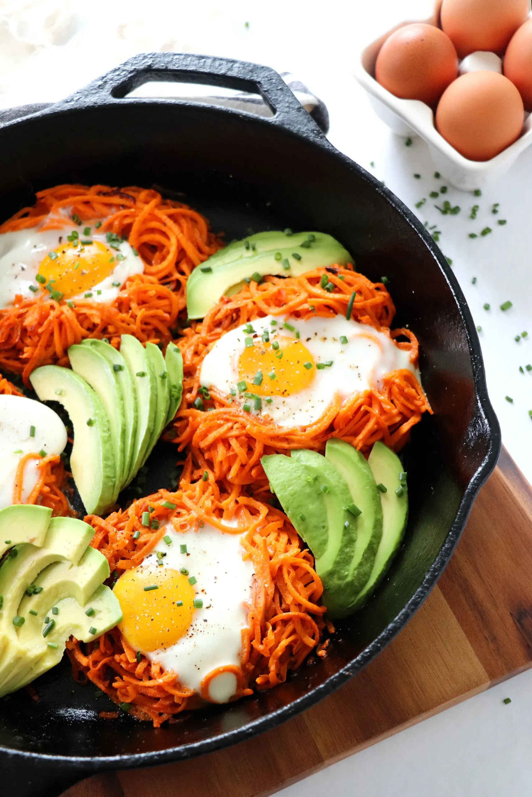 Sweet Potato Nest for Garnishing