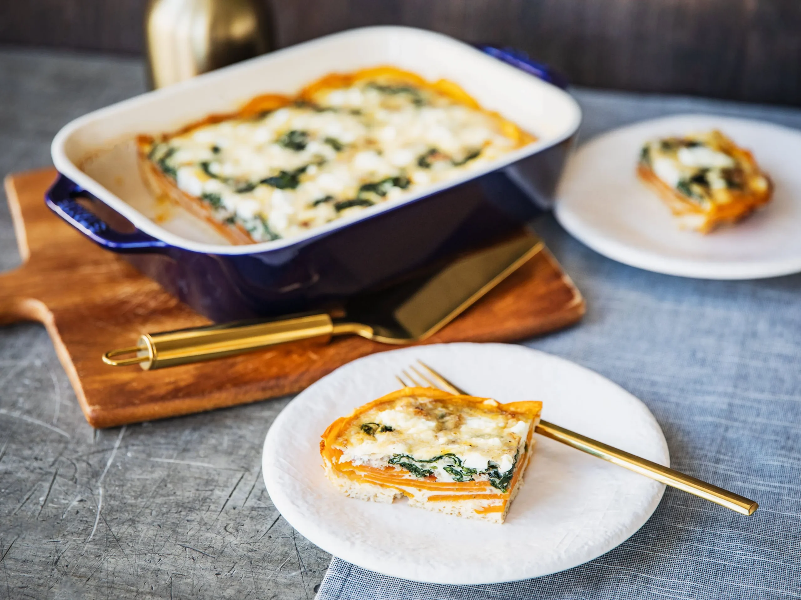 Sweet Potato Spinach Feta Frittata