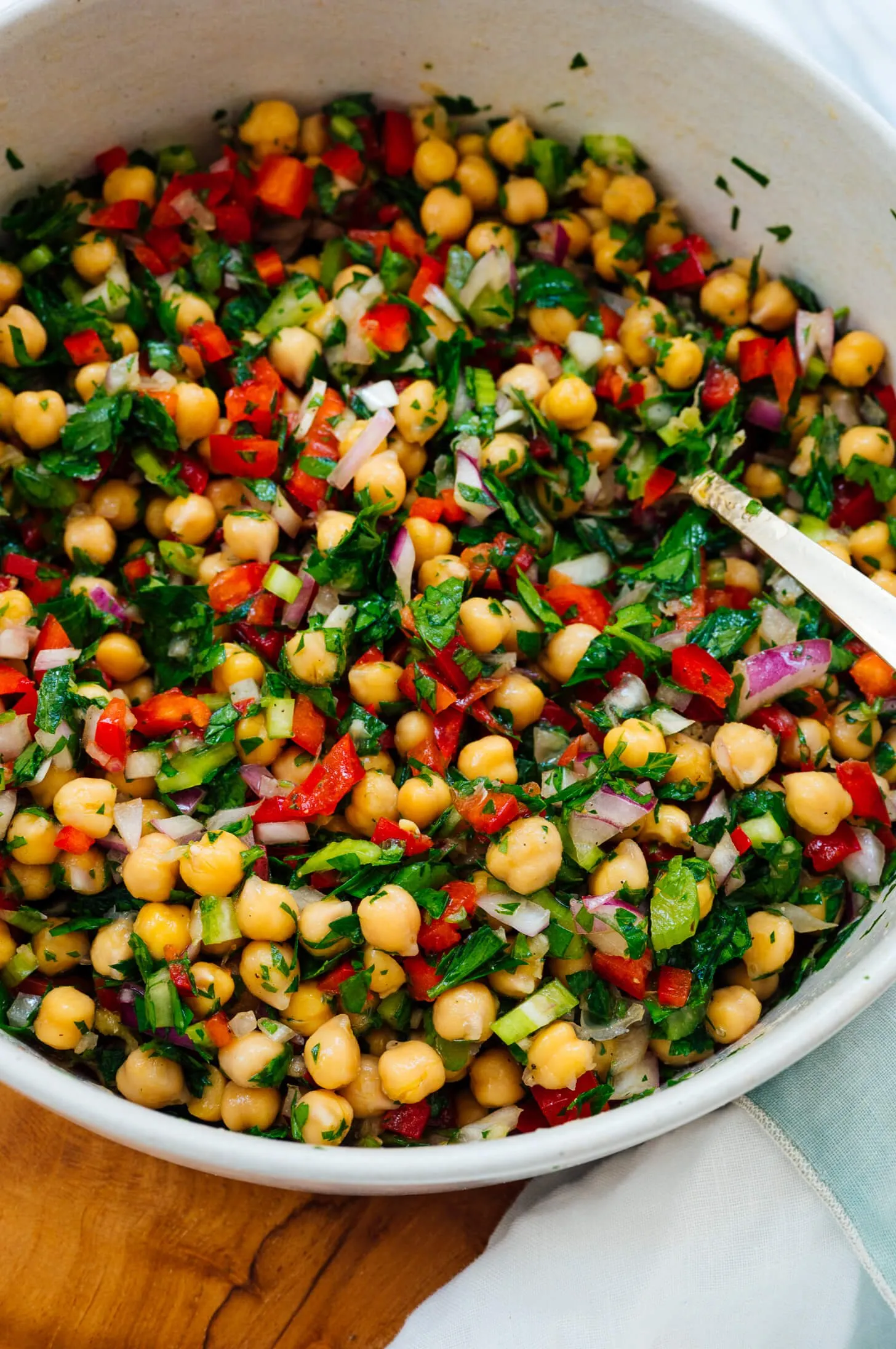 Sweet Shallot Chickpea Salad