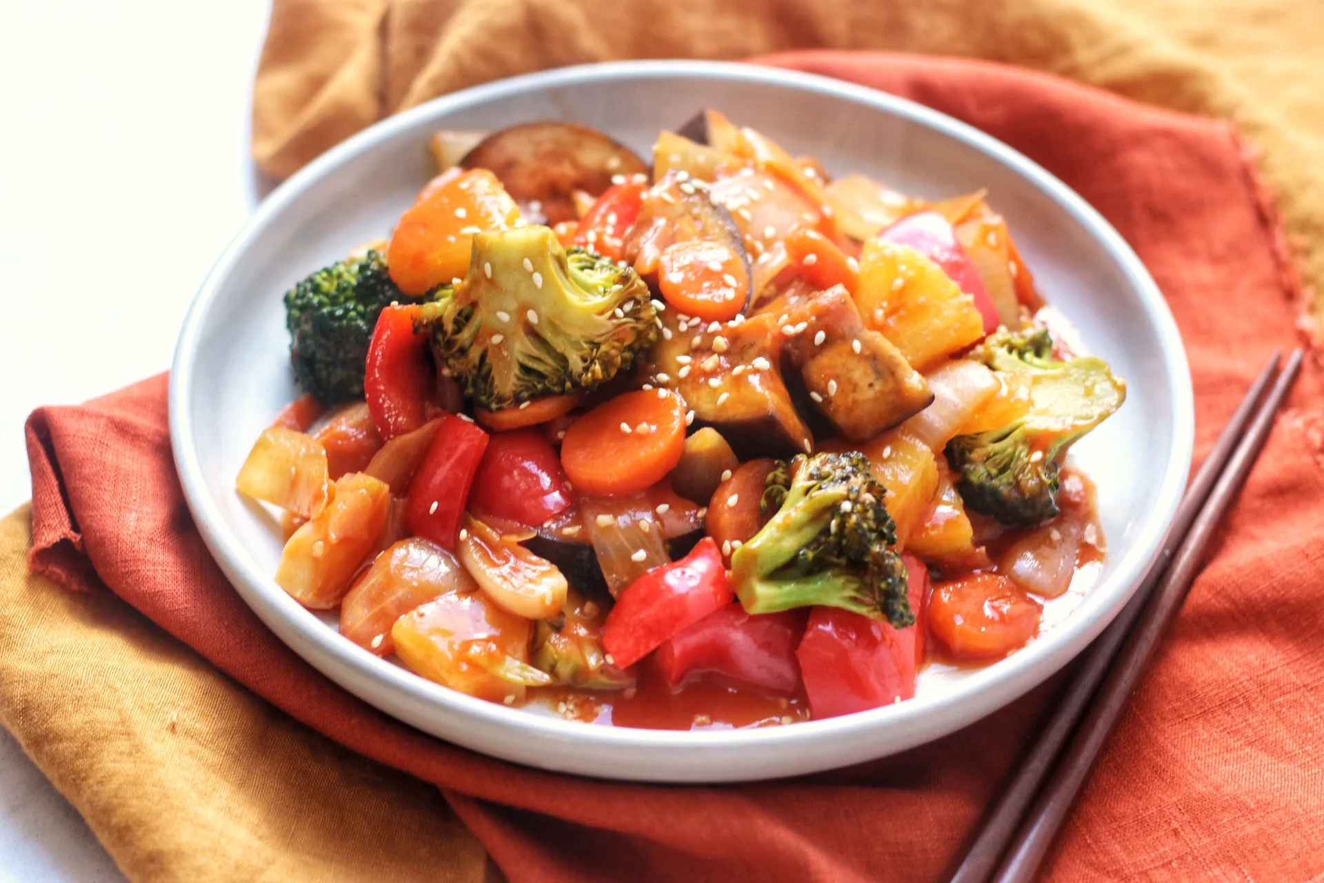 Sweet Sour Vegetarian Stir Fry