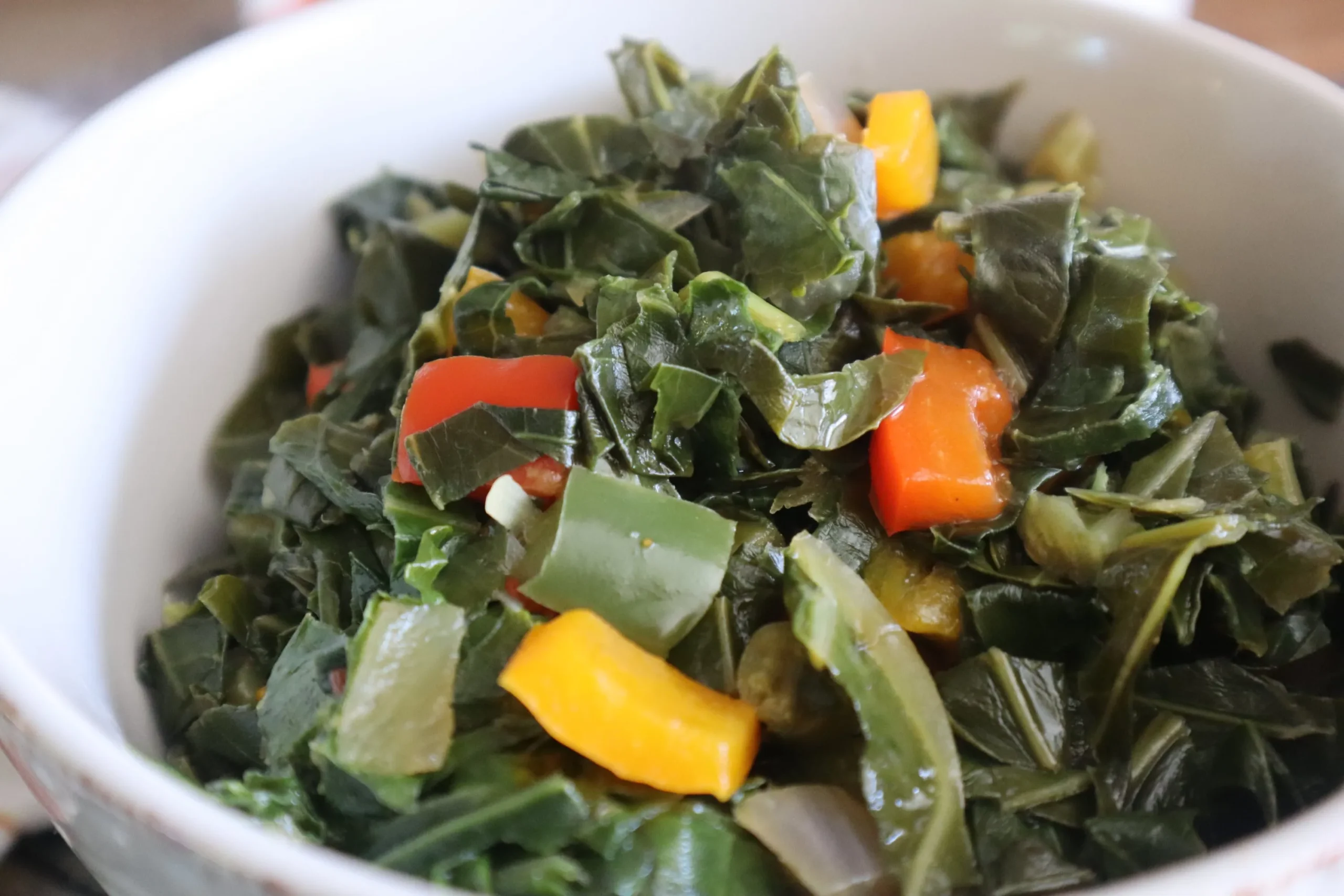 Sweet Spicy Sauteed Collard Greens