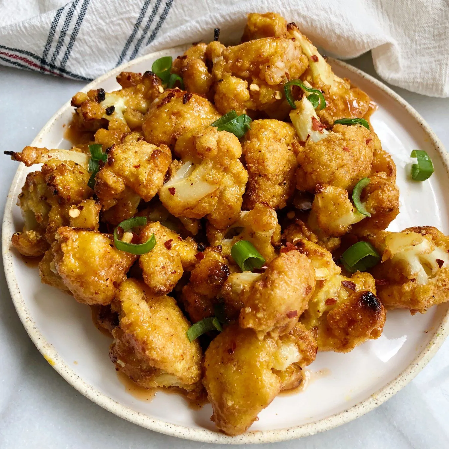 Sweet and Sour Baked Cauliflower