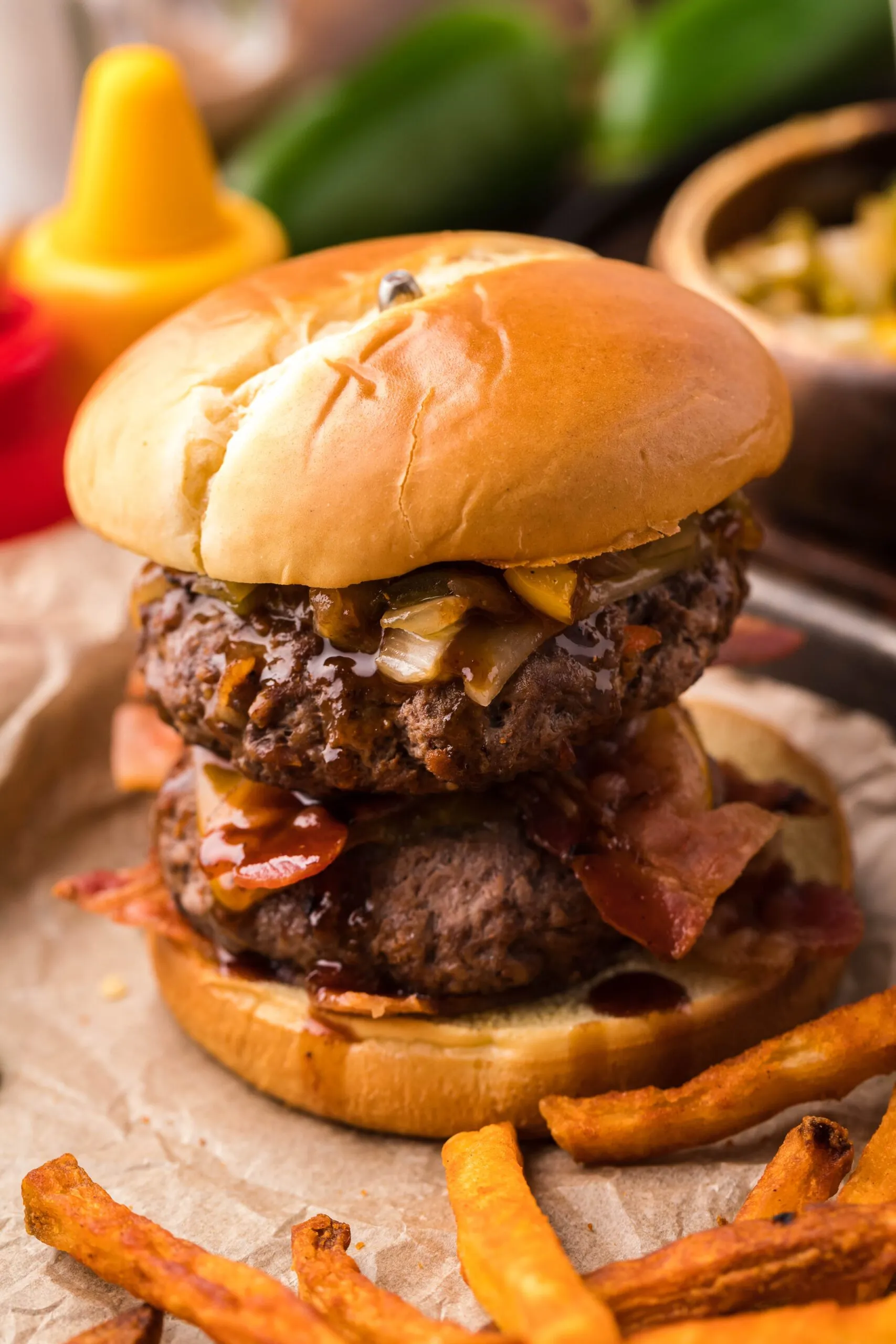 Sweet and Spicy Bacon Burger