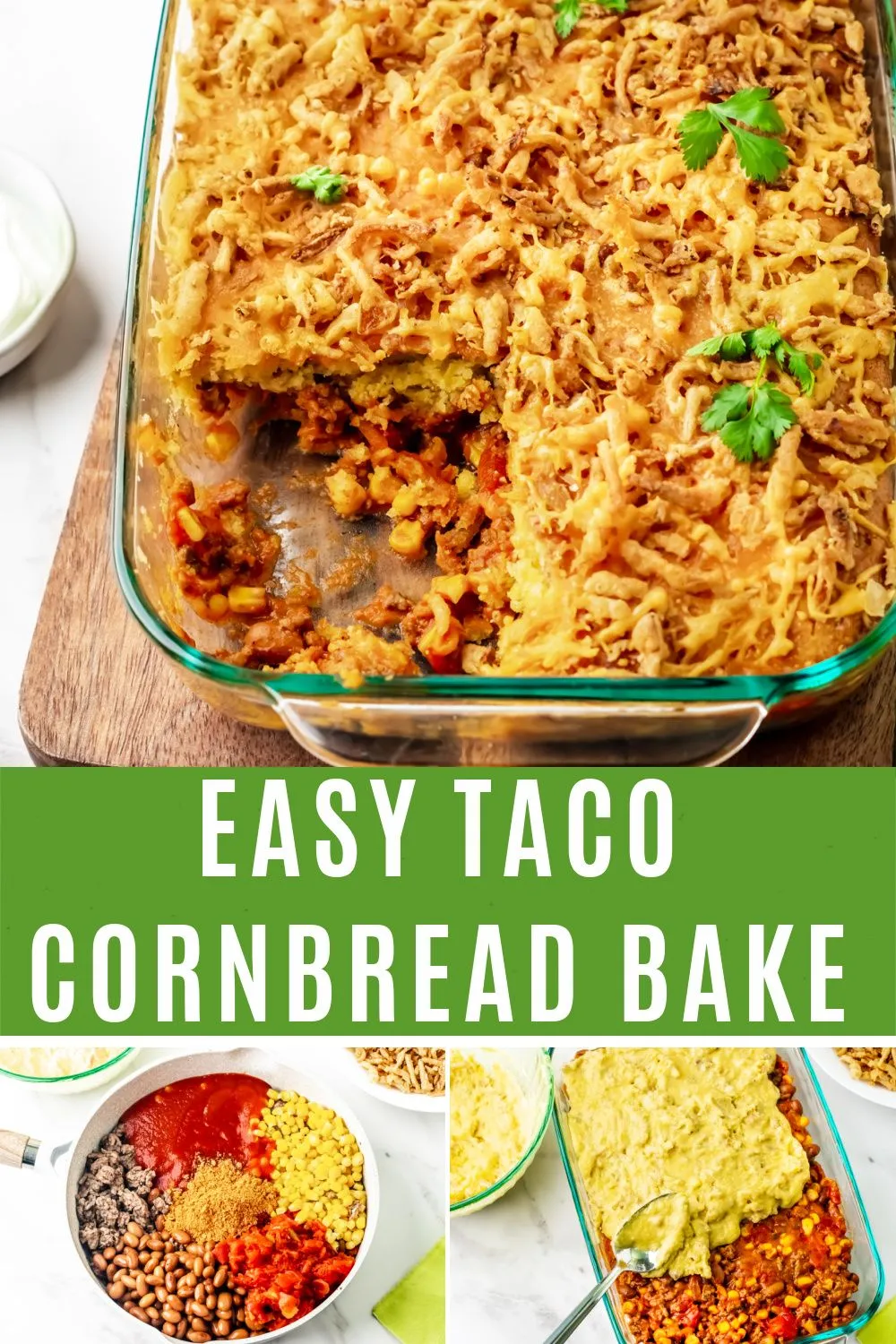 Taco Bake Taco Pie Mexican Cornbread Casserole