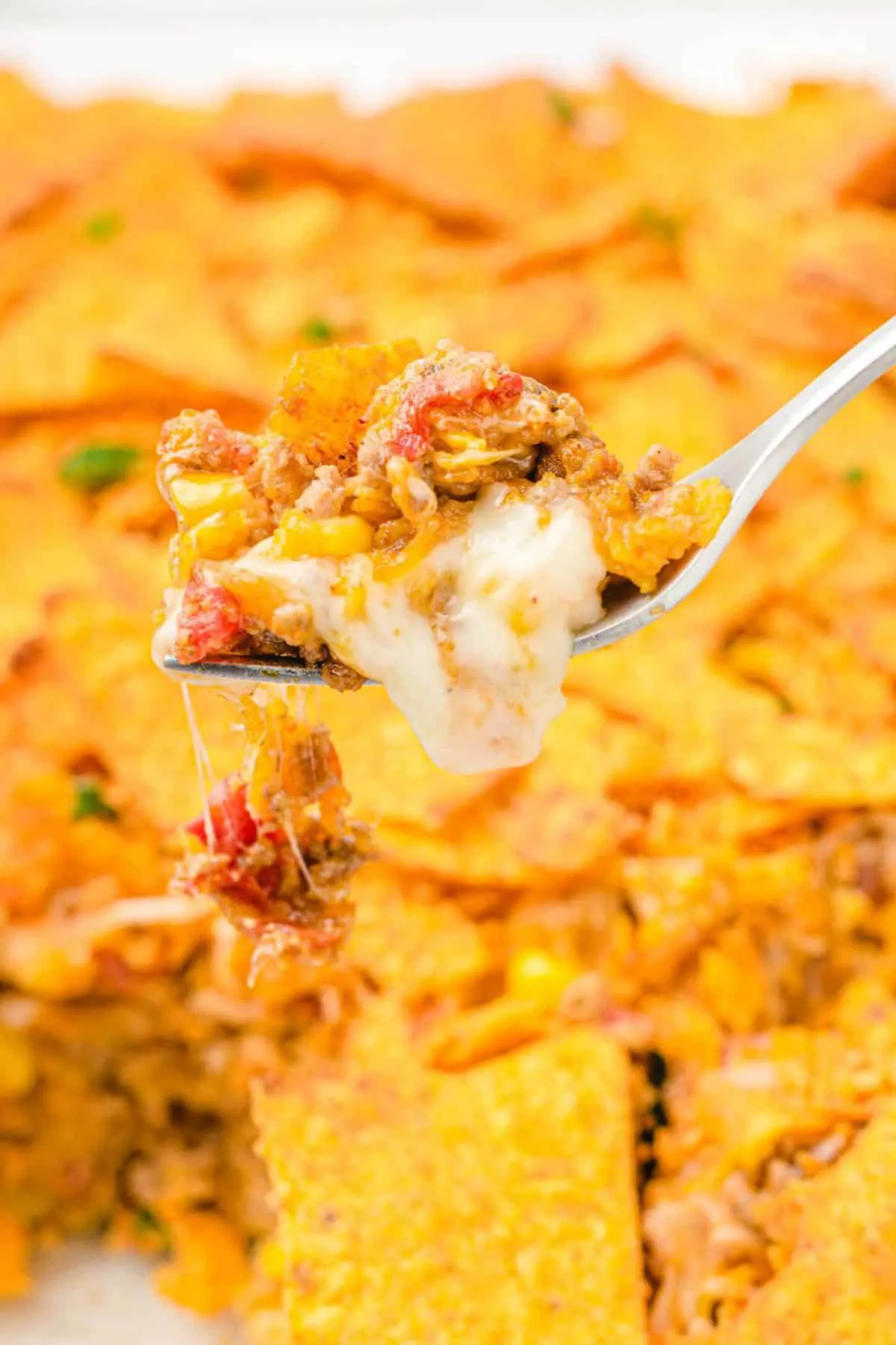 Taco Casserole with Dorito Crust