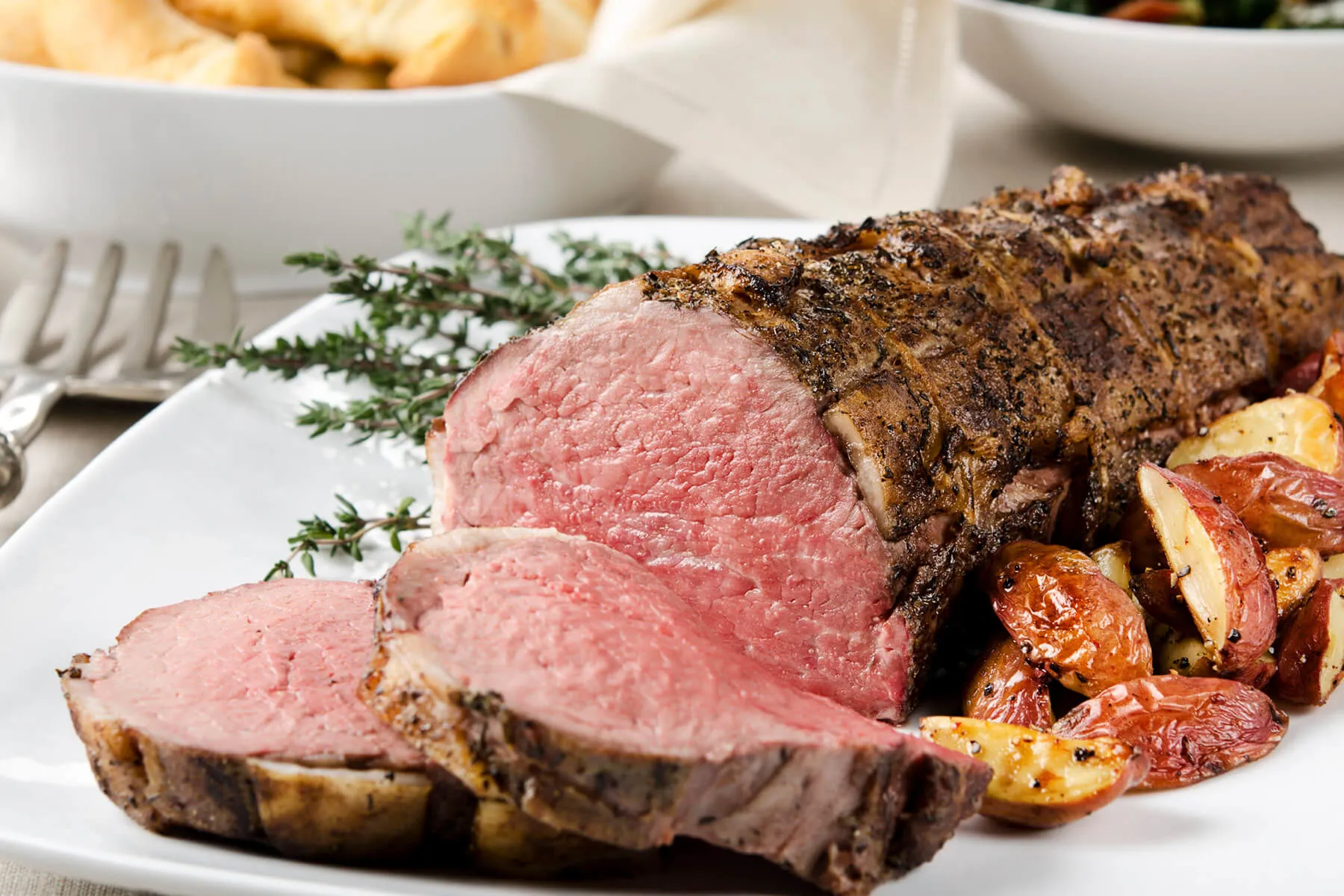 Tenderloin Steaks with Cranberry Port Sauce and Gorgonzola Cheese