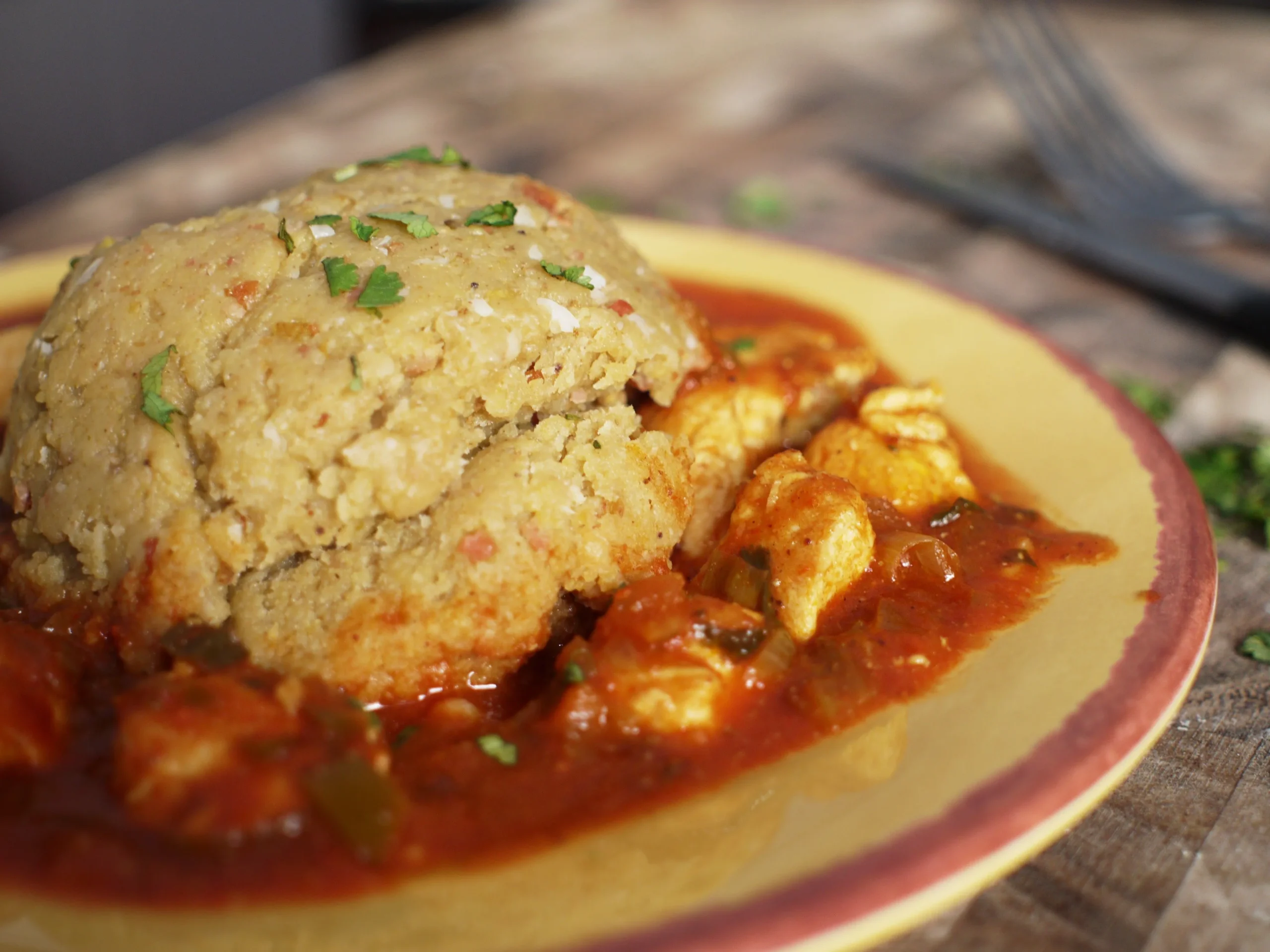 Tex Mex Chicken Mofongo