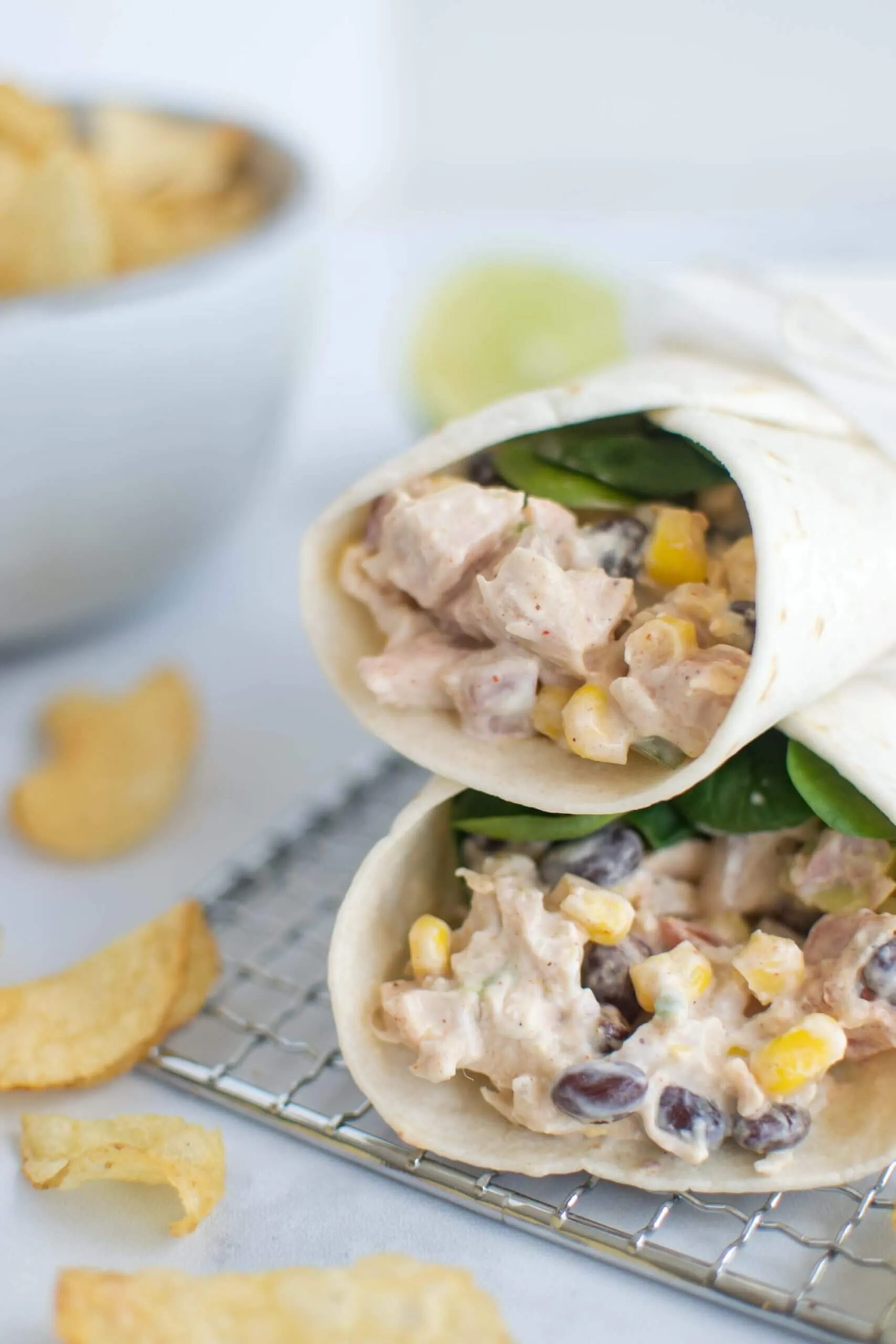 Tex Mex Chicken Salad Wraps