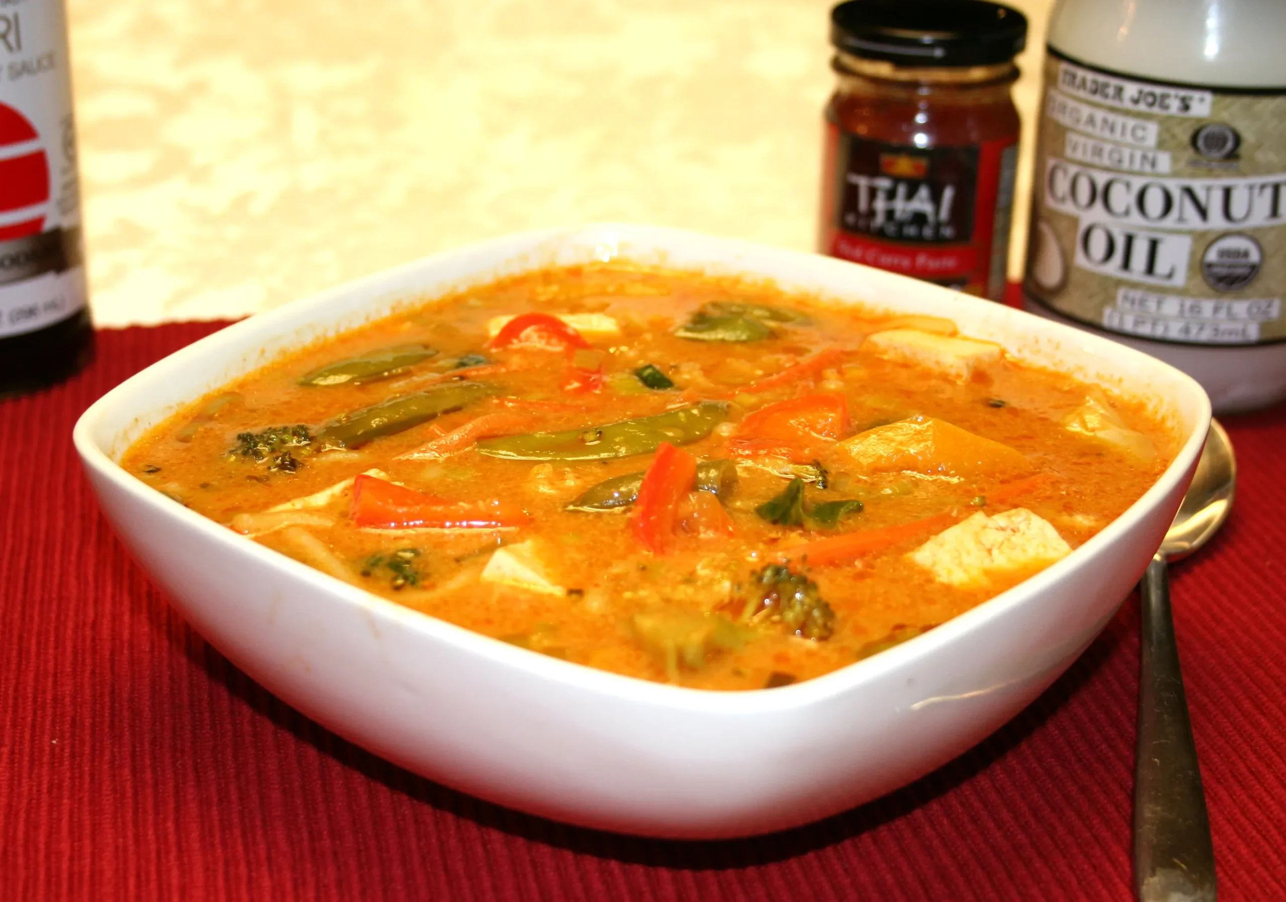 Thai Curry Vegetable and Tofu Soup