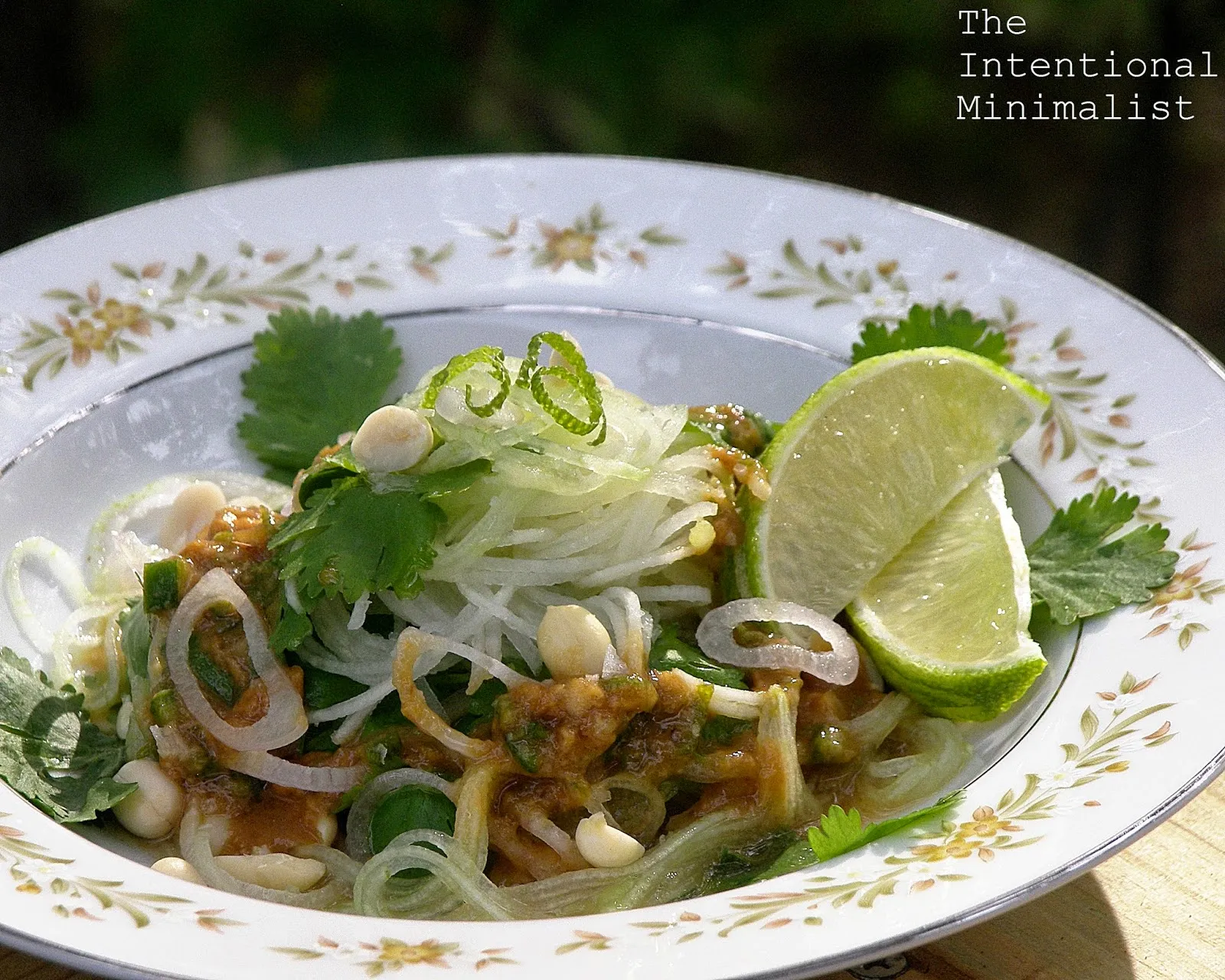 Thai Kohlrabi Noodle Salad