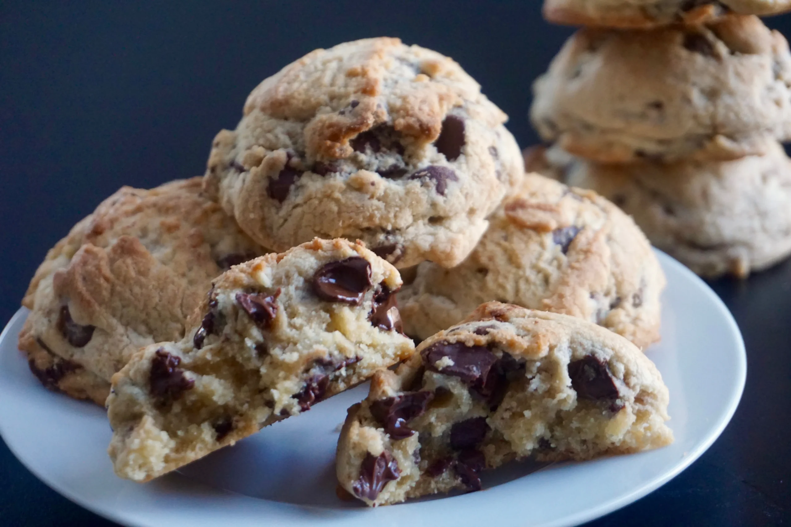 Thick Chunky Chocolate Chip Cookies