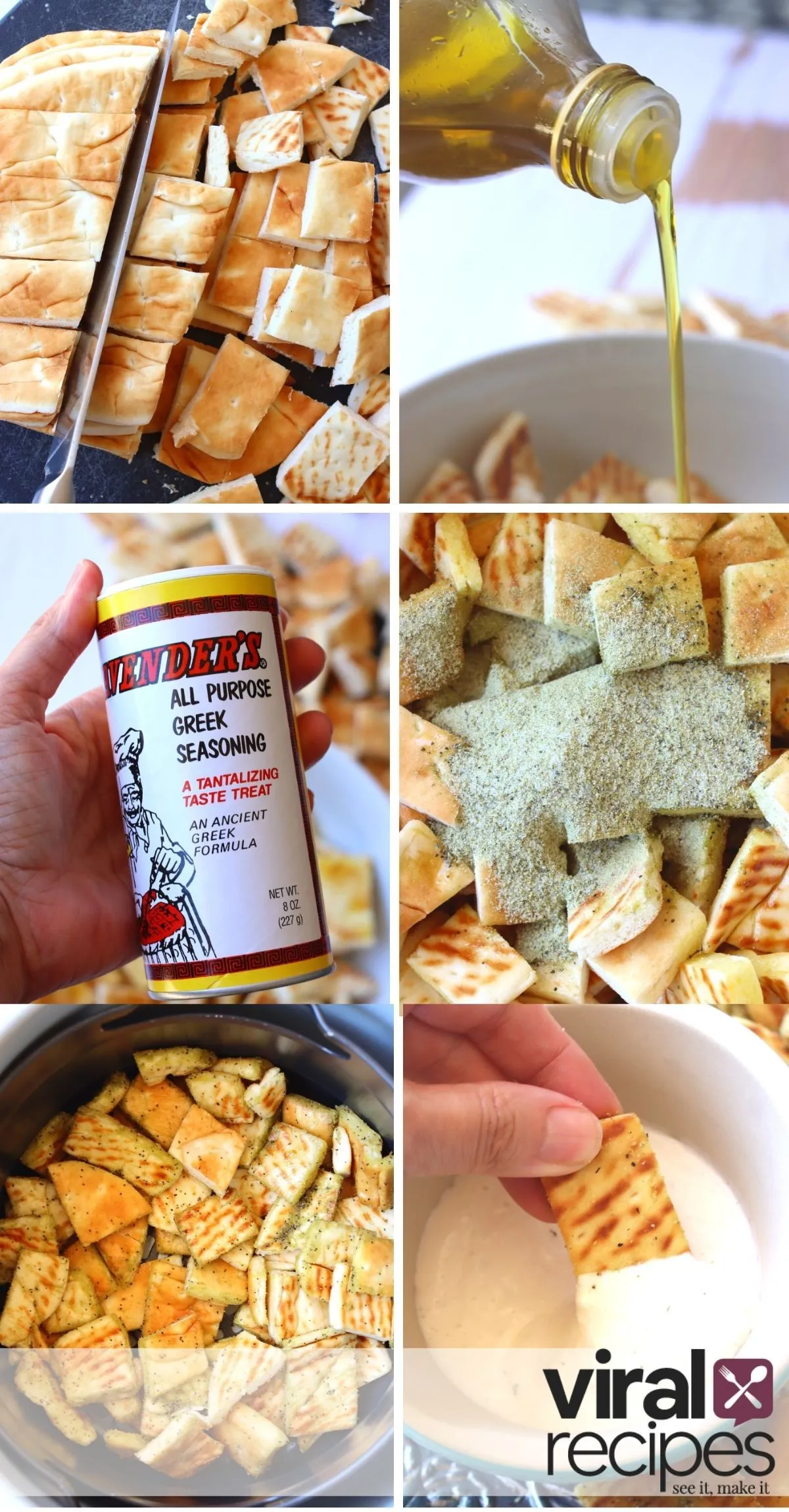 TikTok Air Fryer Pita Chips