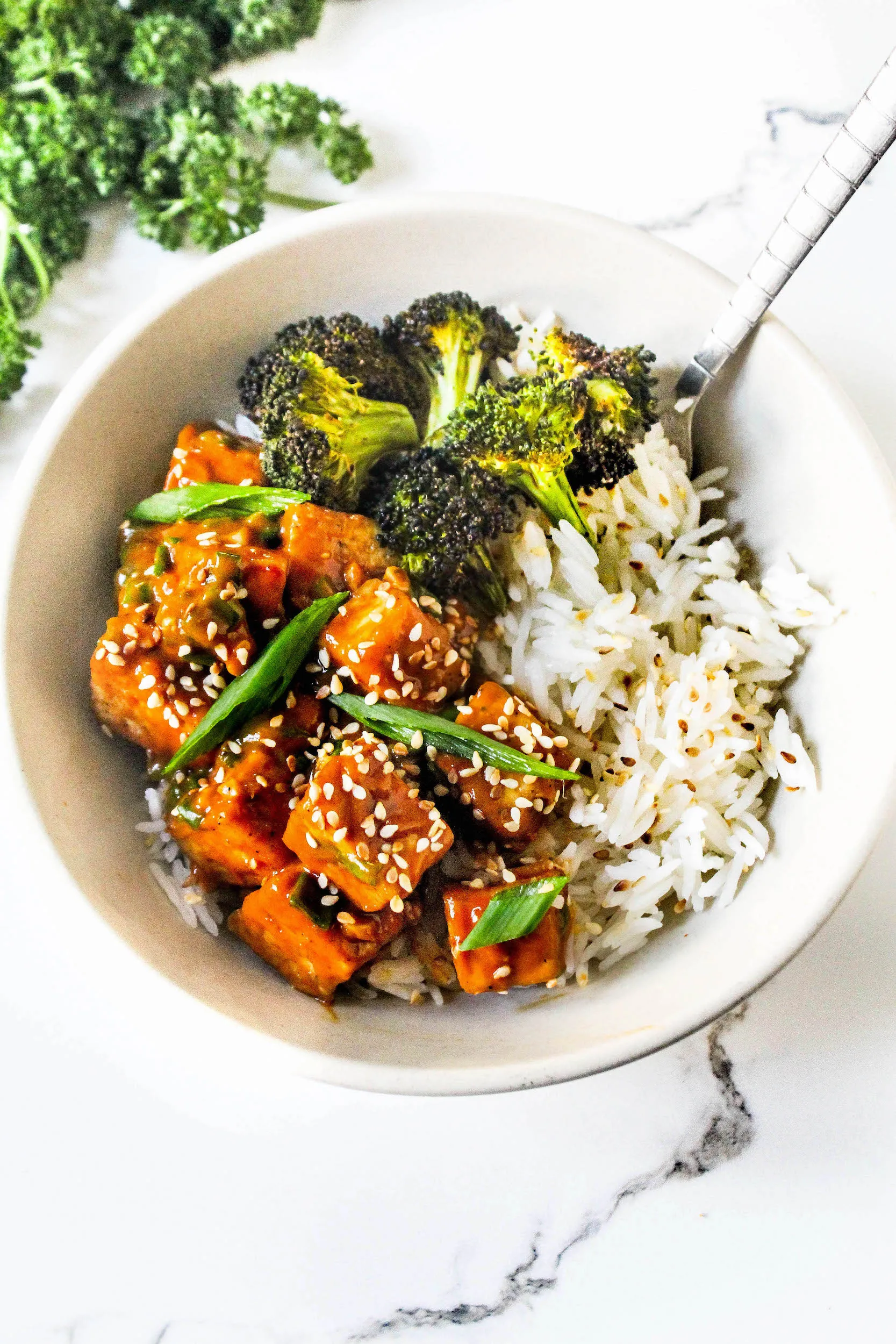 Tofu and Broccoli Bowls