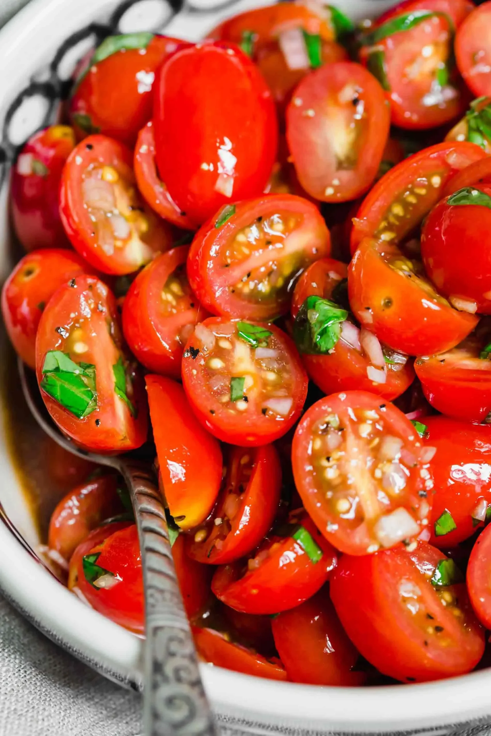 Tomato, Caper, Olive, and Blue Cheese Salad
