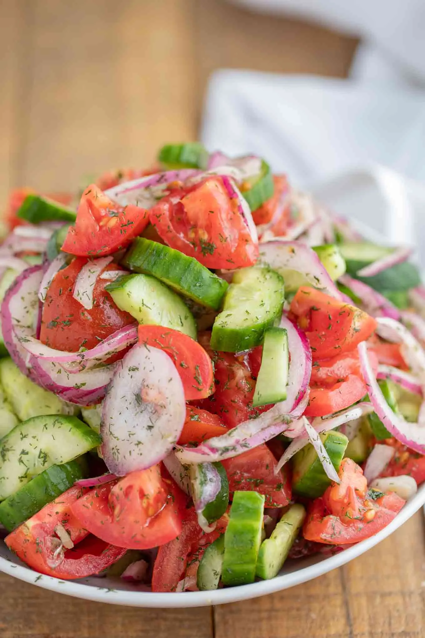 Tomato Cucumber Salad with Tequila Vinaigrette