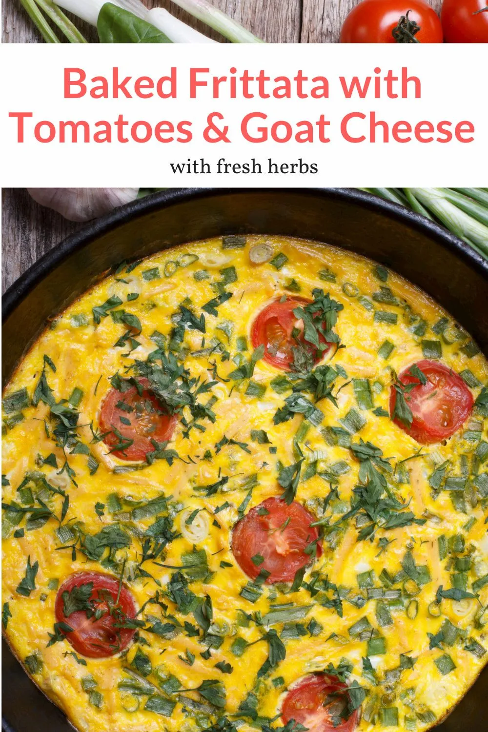 Tomato Herb and Goat Cheese Frittata