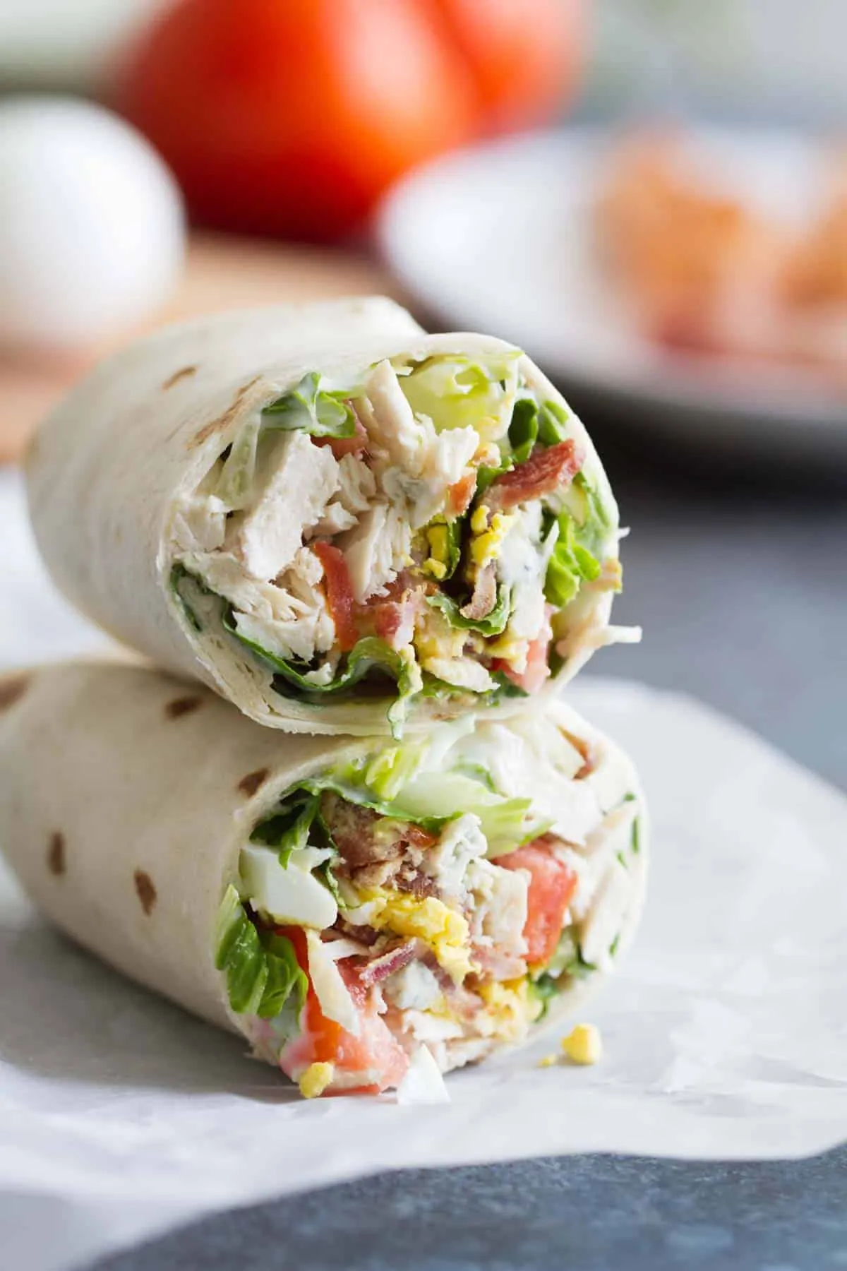 Tomato Salad Wrapped Chicken