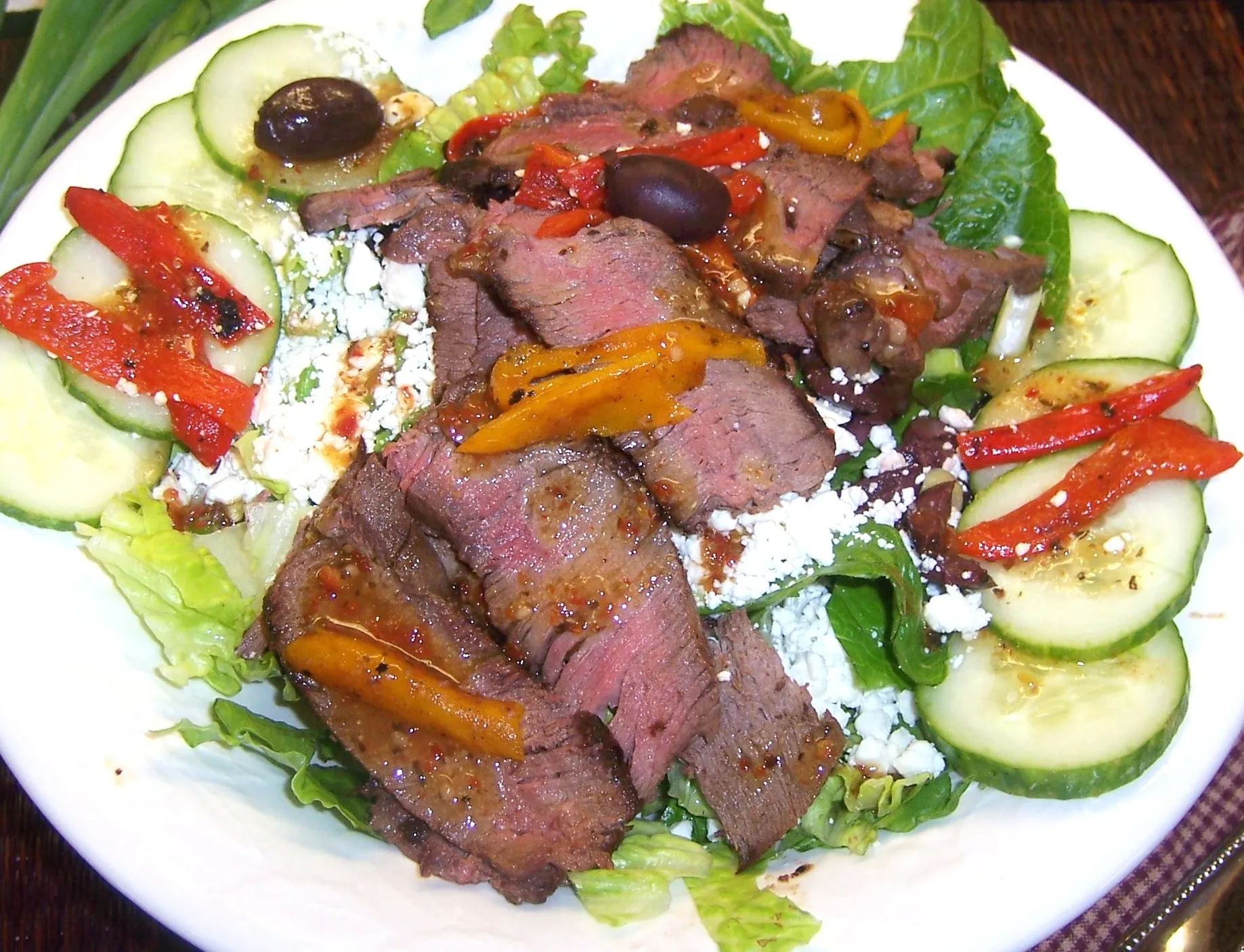 Tomato Salad with Steak Sauce Vinaigrette