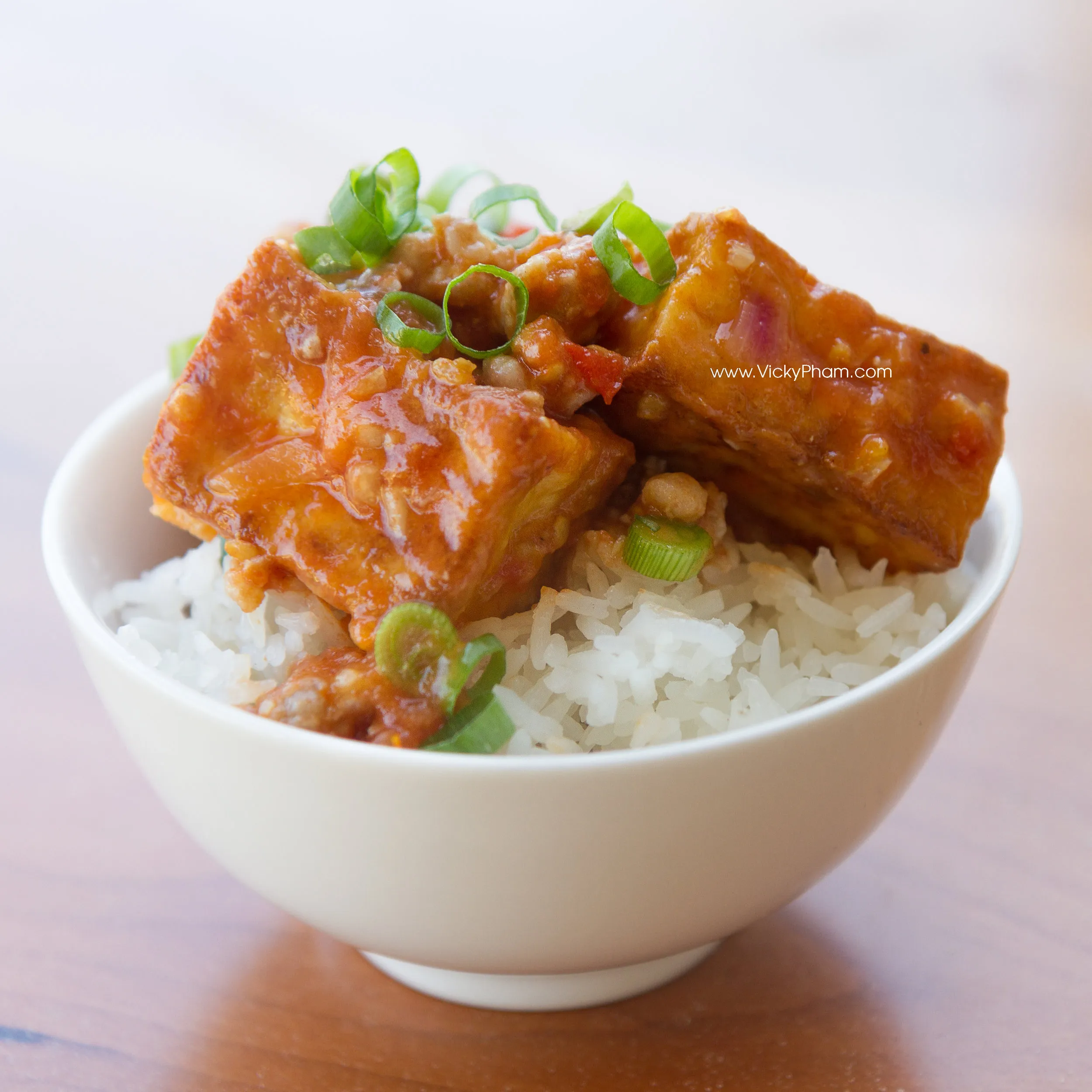 Tomato Tofu with Minced Pork