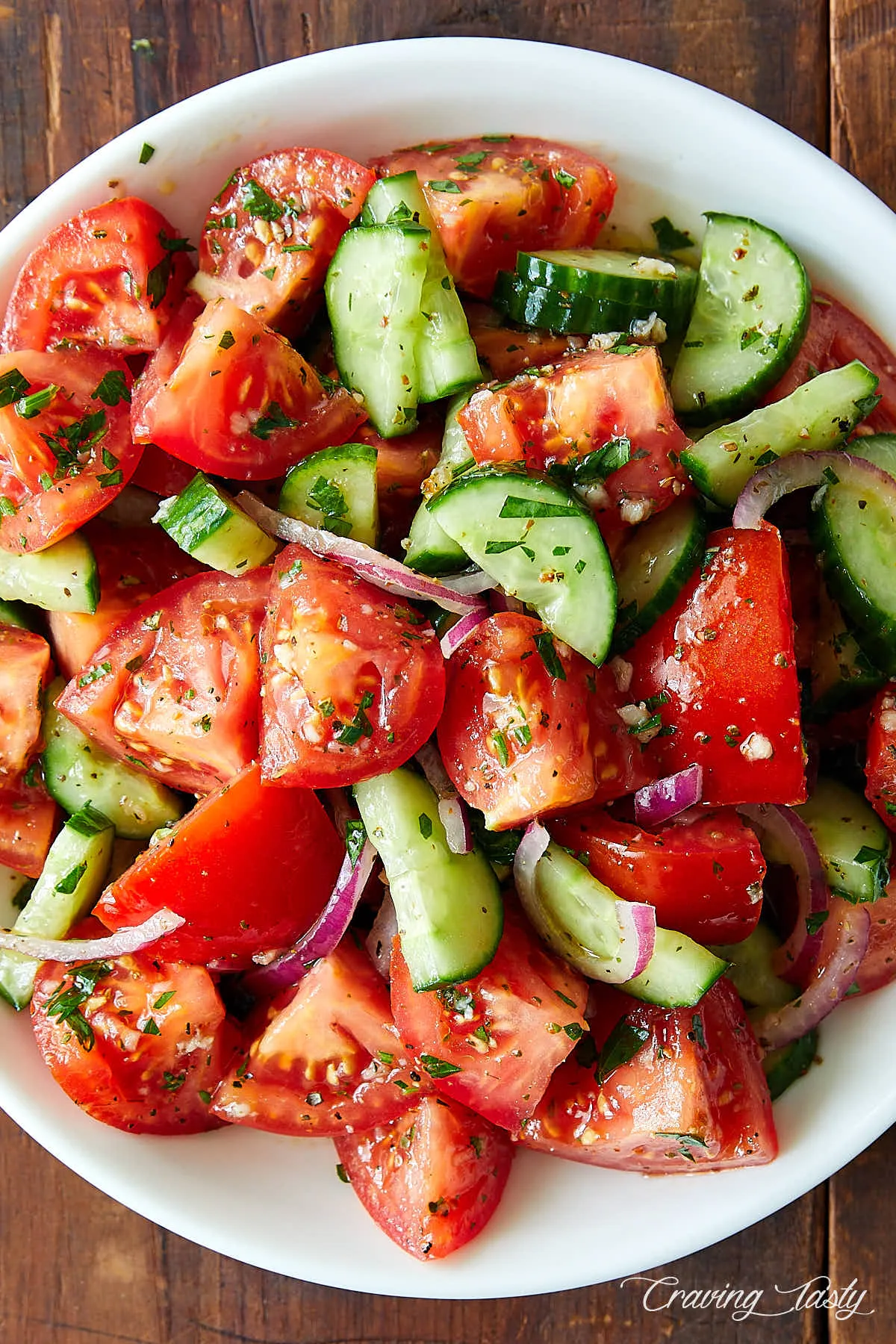 Tomato and Cucumber Salad with Capers