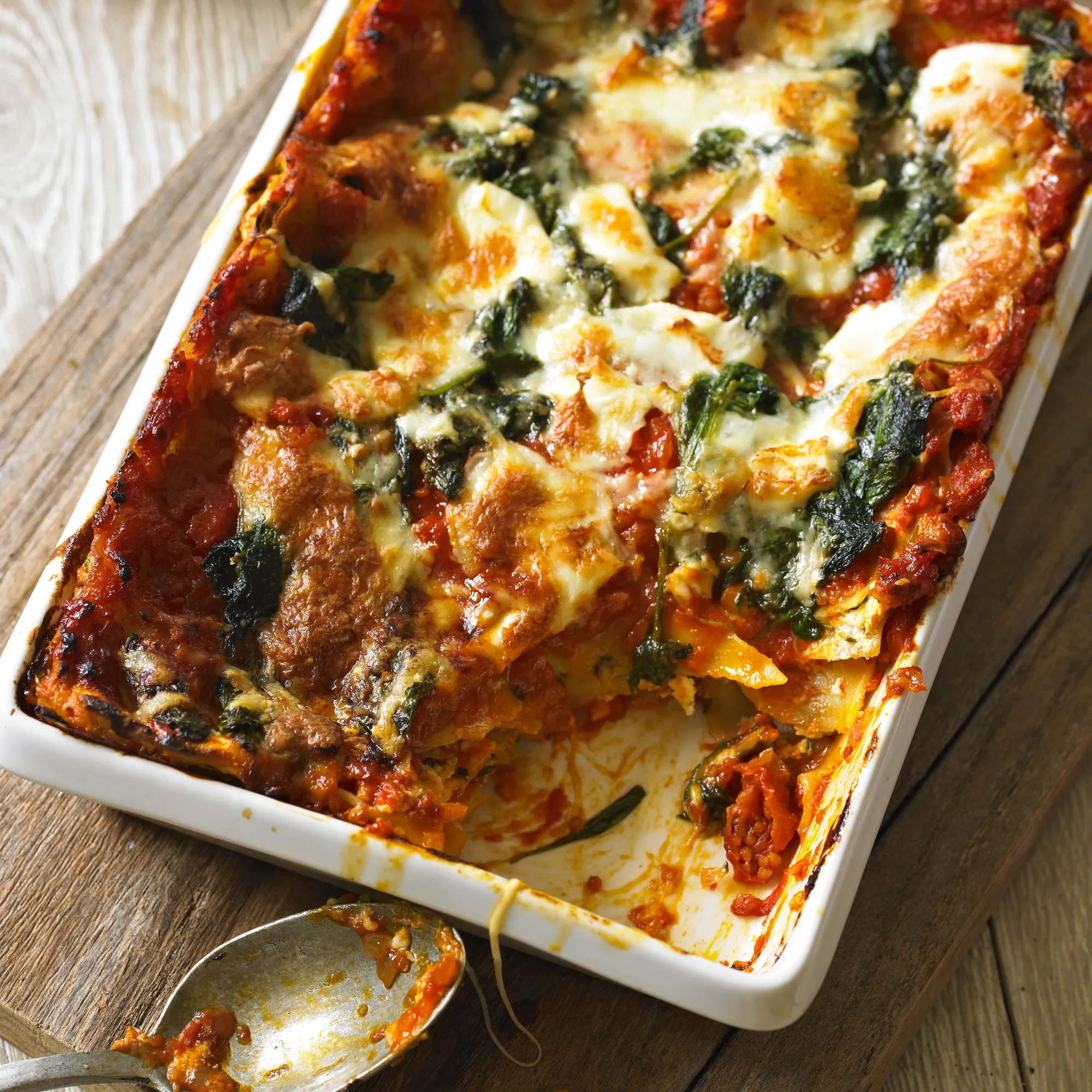 Tomato and Spinach Lasagna