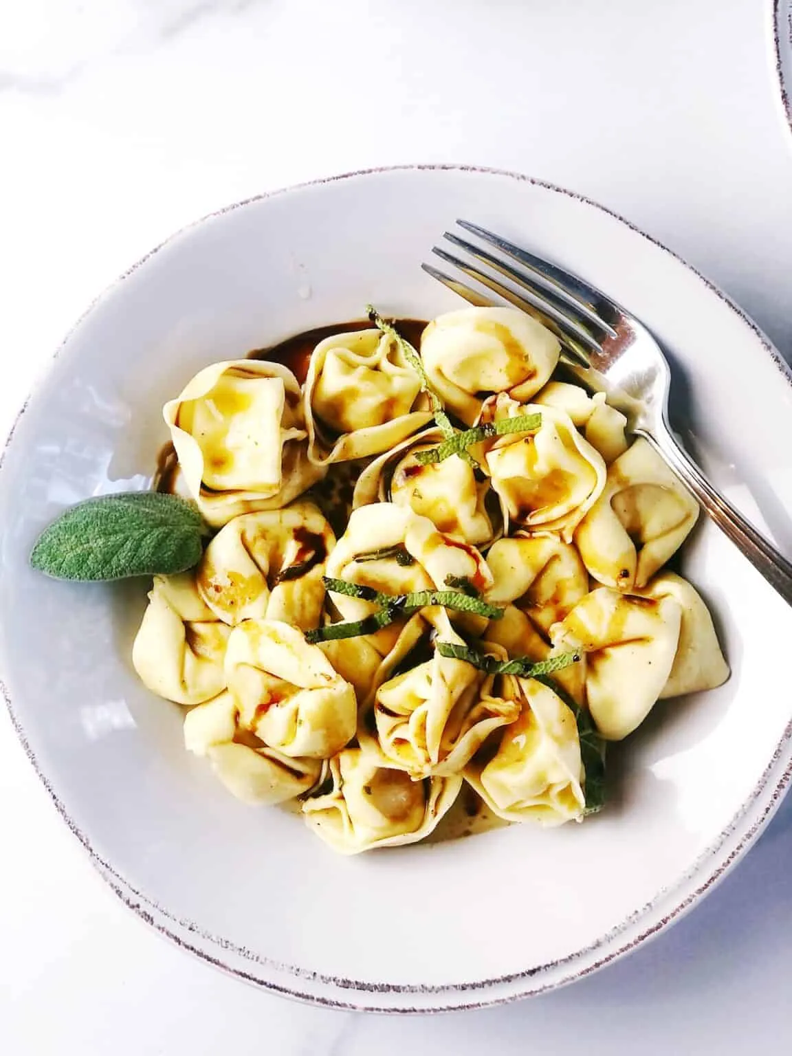 Tortellini with Sage Brown Butter Sauce