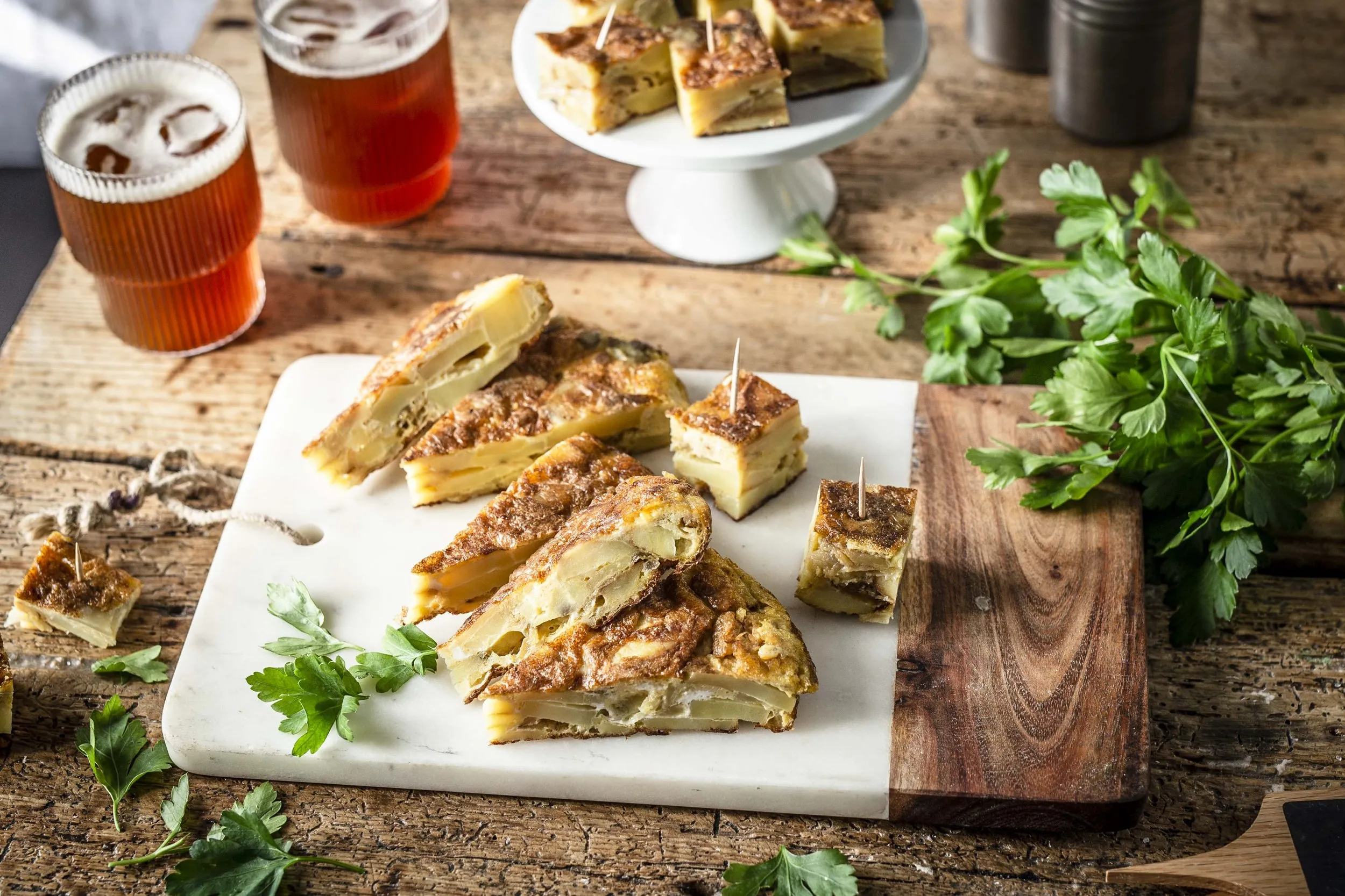 Tortilla Ei Zwiebeln Kartoffeln