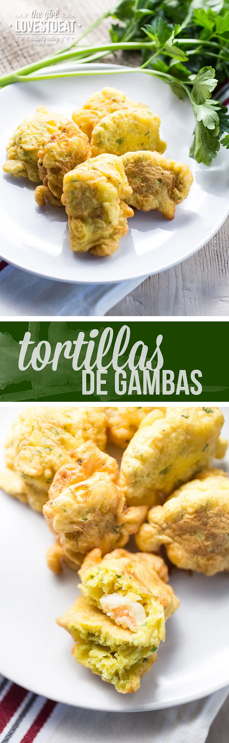 Tortillas de Gambas w Mint and Oregano Mojo Shrimp Cakes