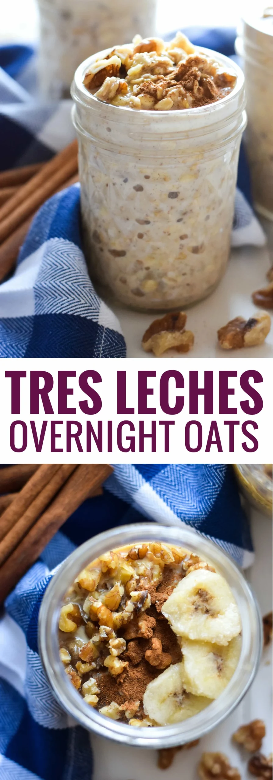 Tres Leches Inspired Overnight Oats