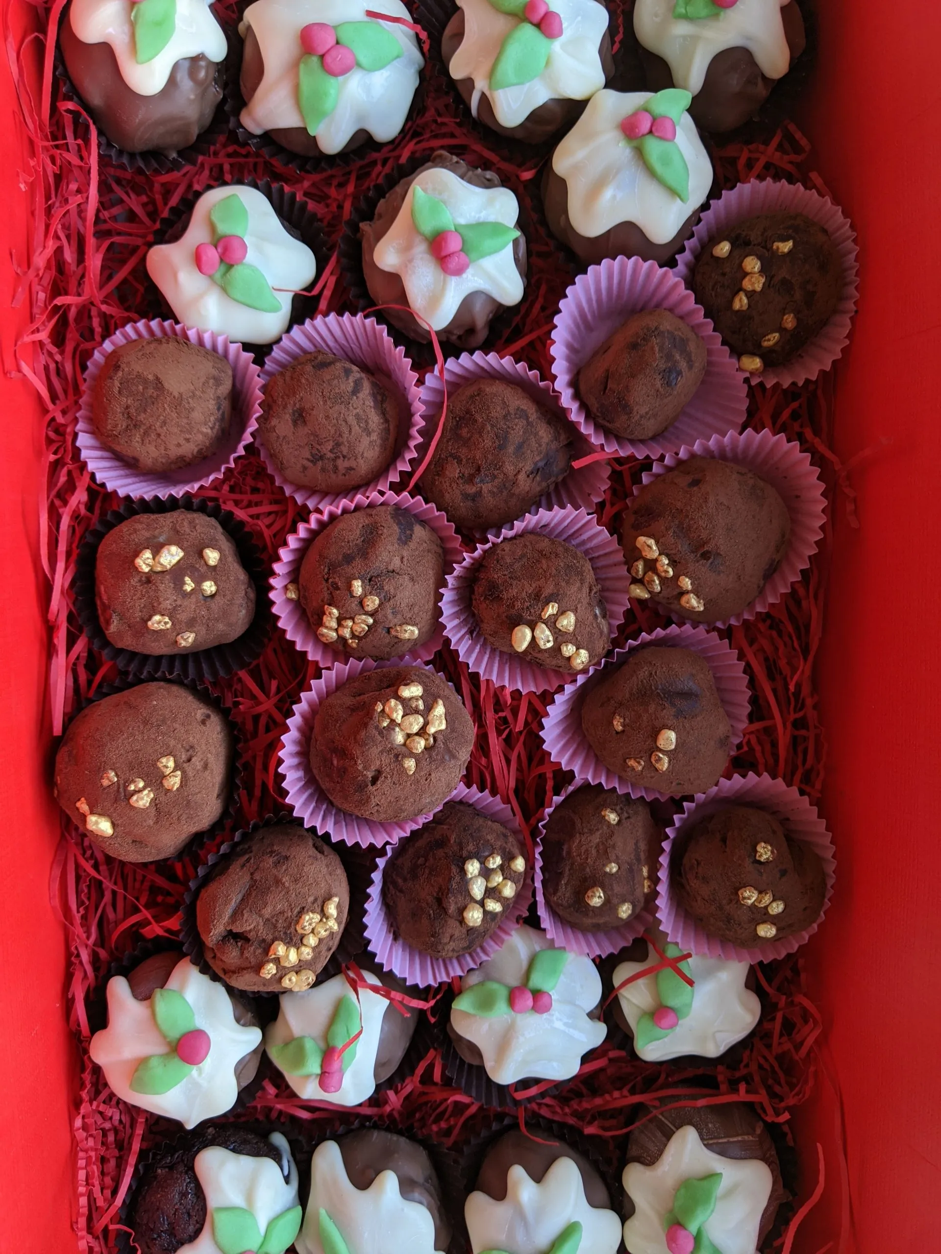 Triple Chocolate Toffee Truffles