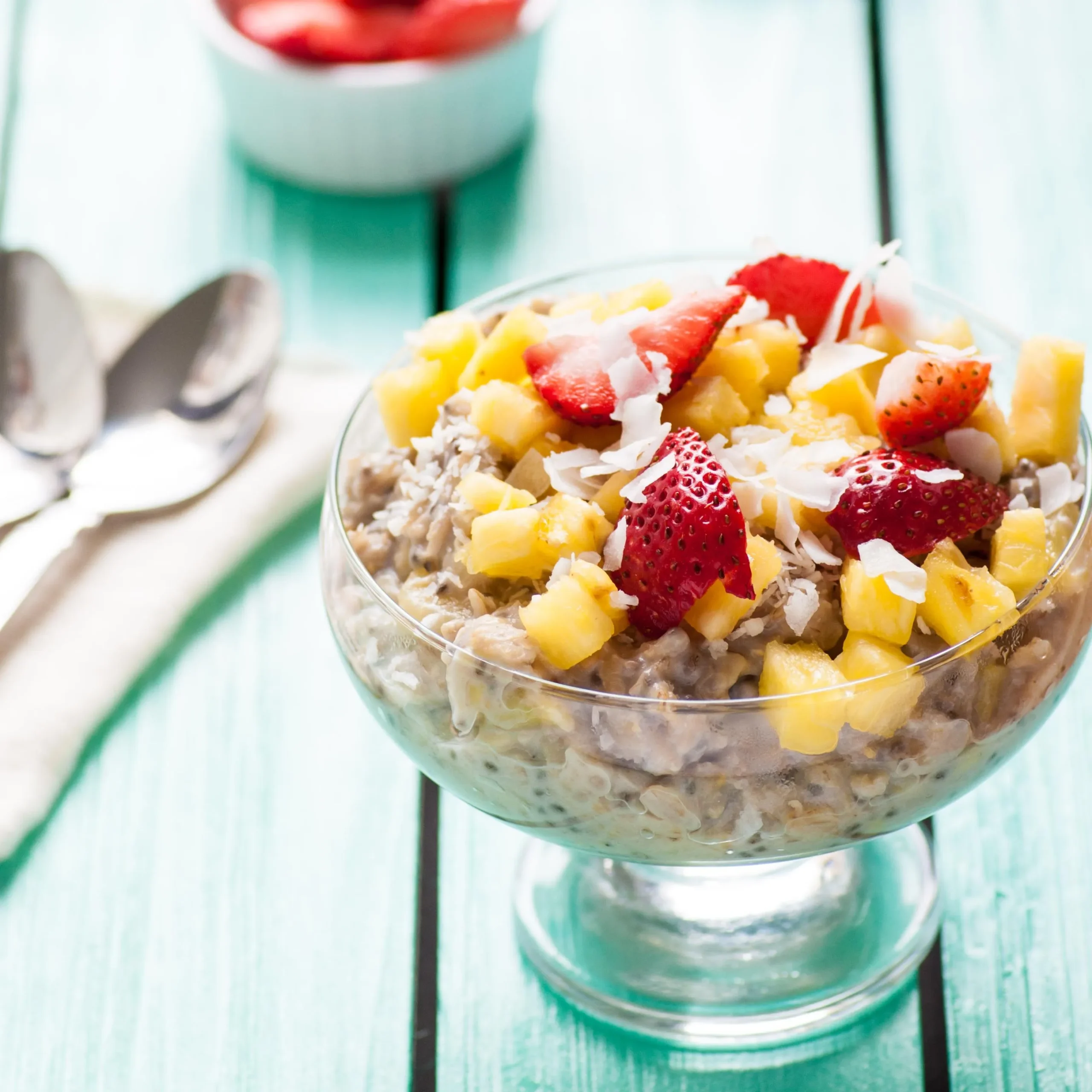 Tropical Pineapple Boozy Baked Oatmeal