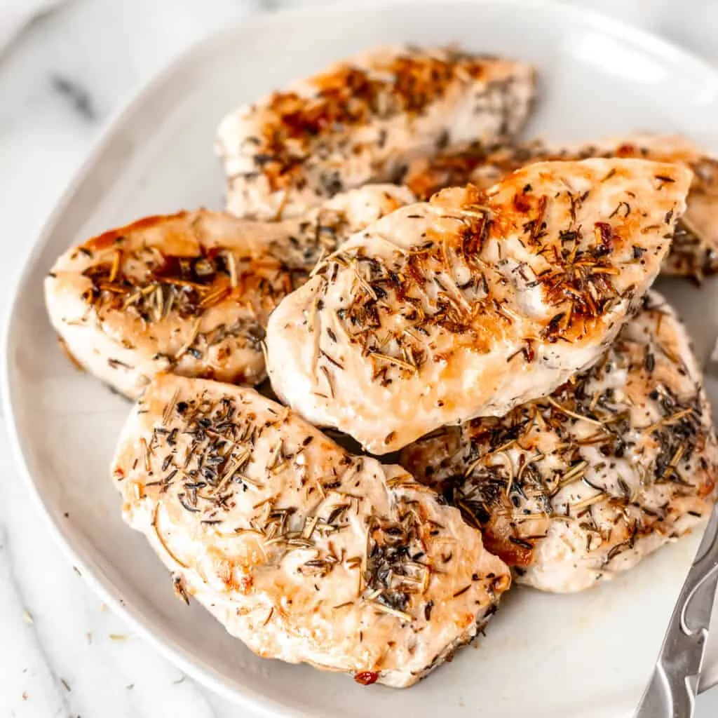 Turkey Cutlets with Rosemary and Shallots