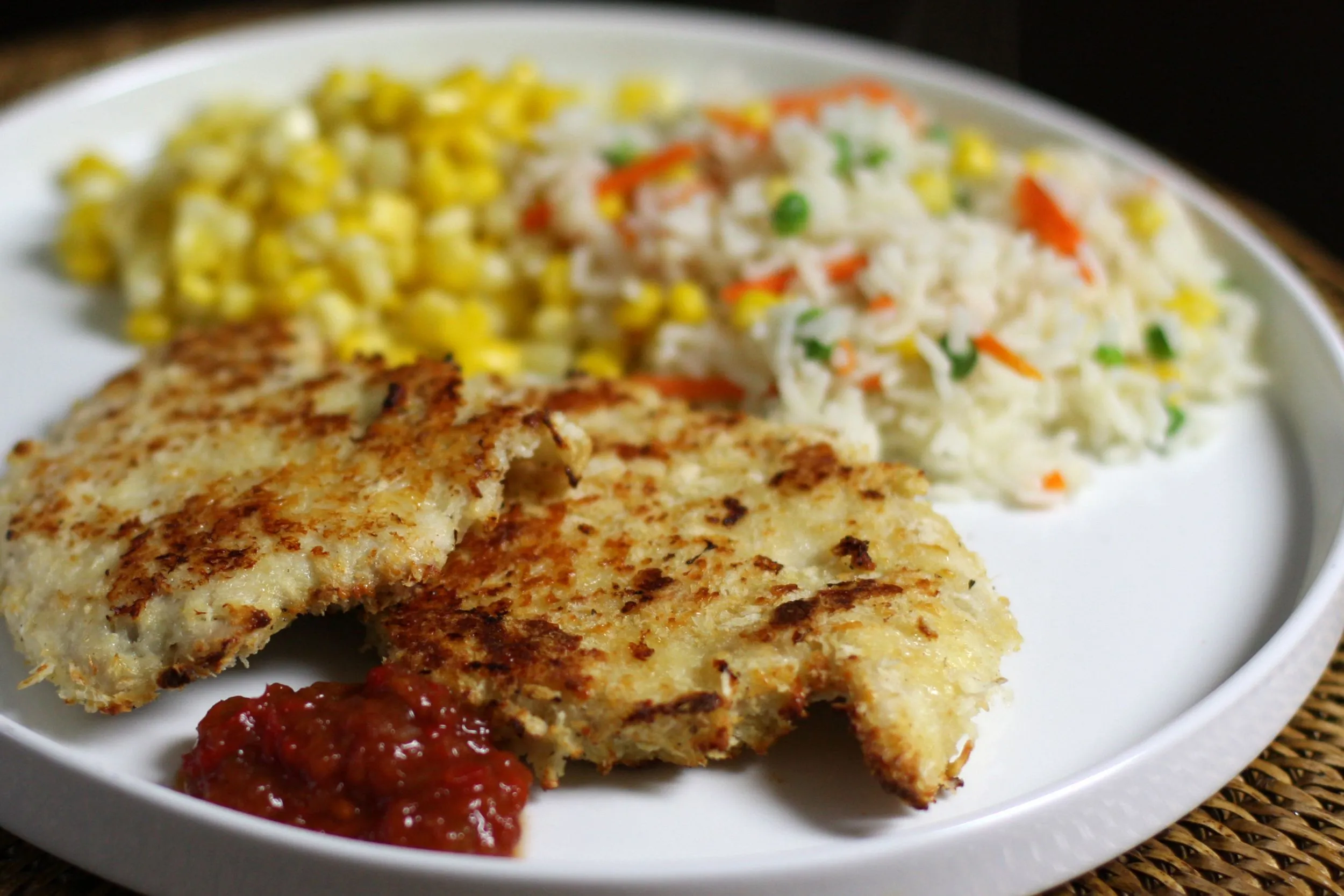 Turkey Cutlets with Tomato Pepper Ragout