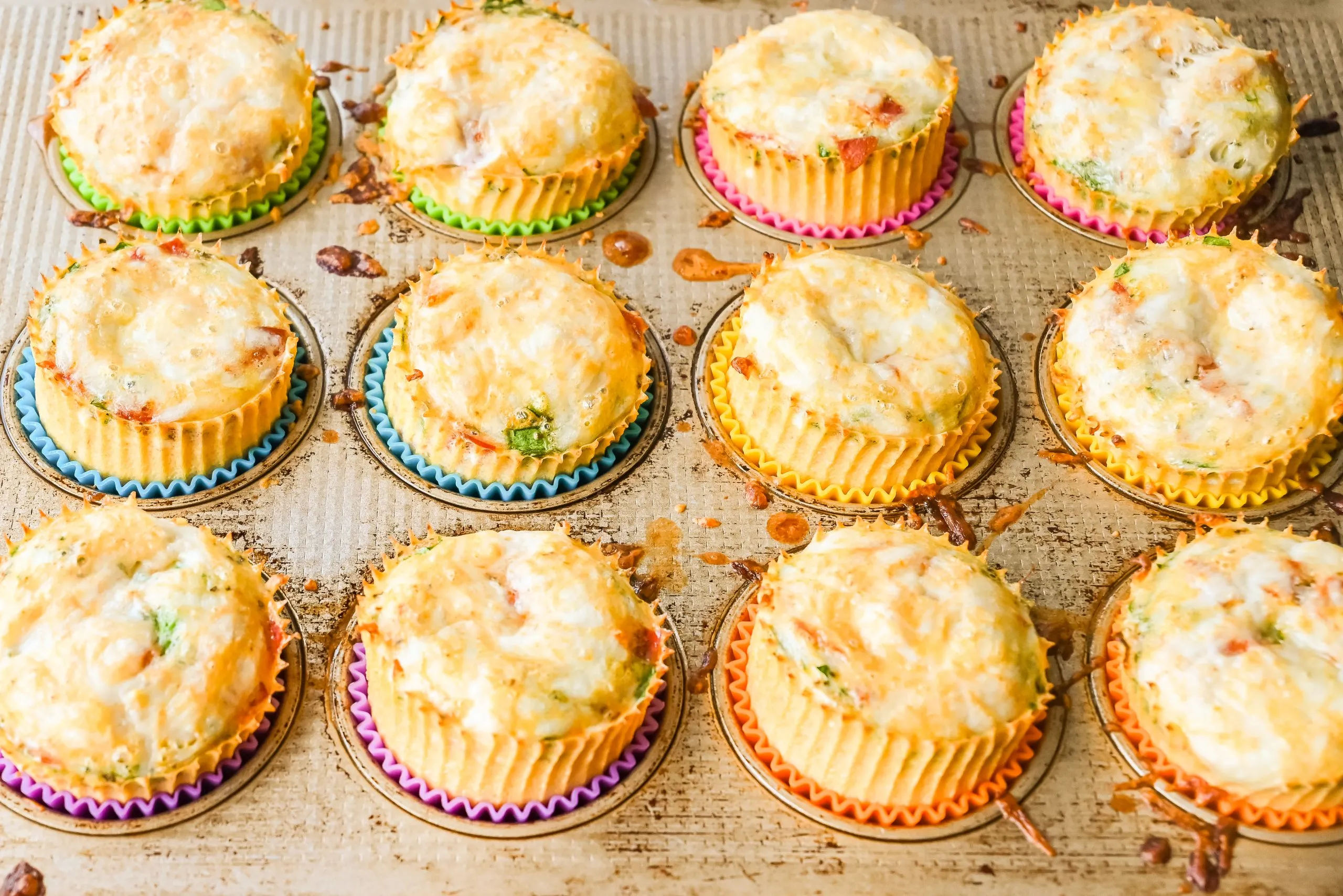 Turkey Pizza Egg Muffins