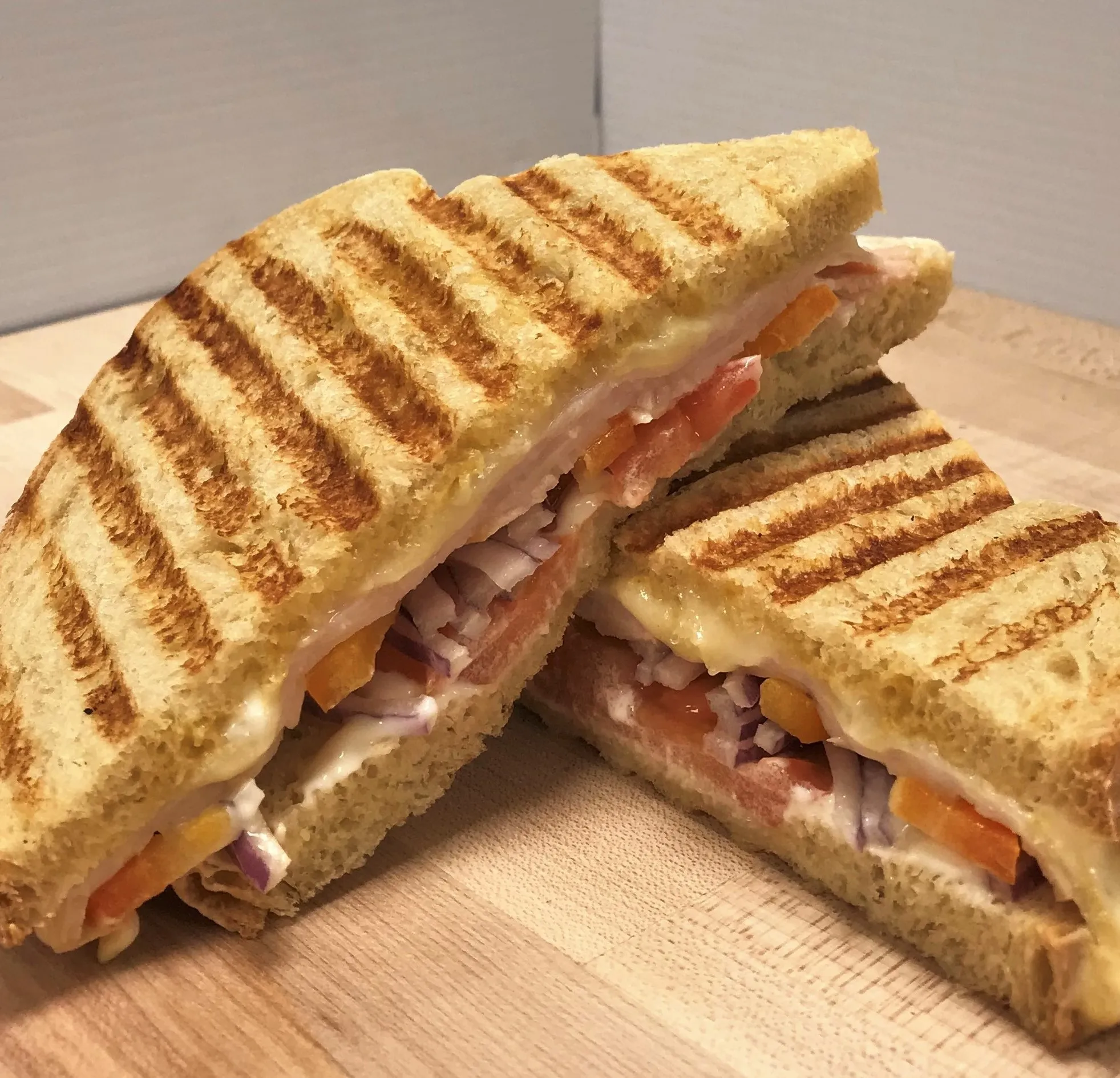 Turkey and Bell Pepper Panini