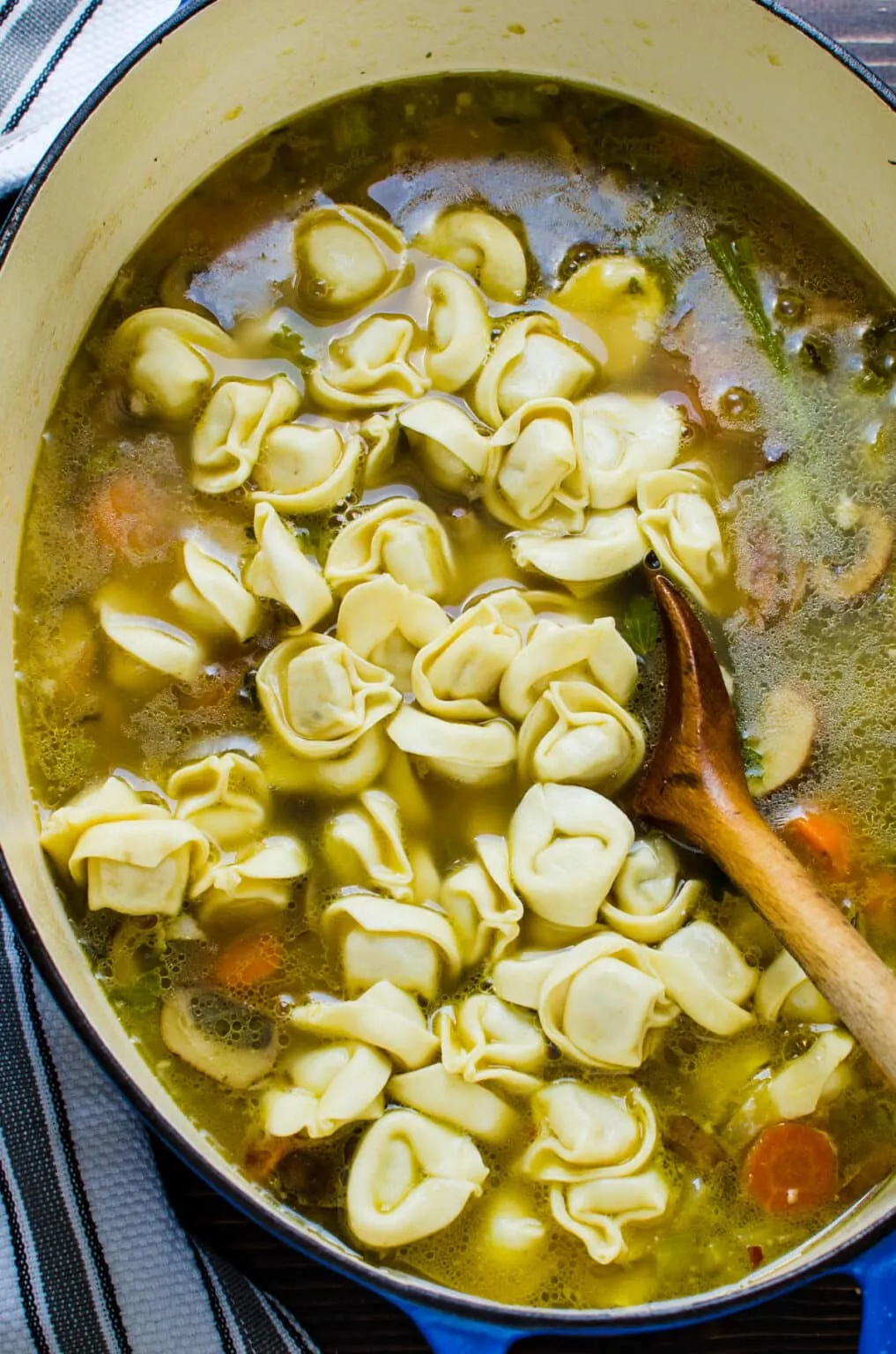 Tuscan Turkey Tortellini Soup