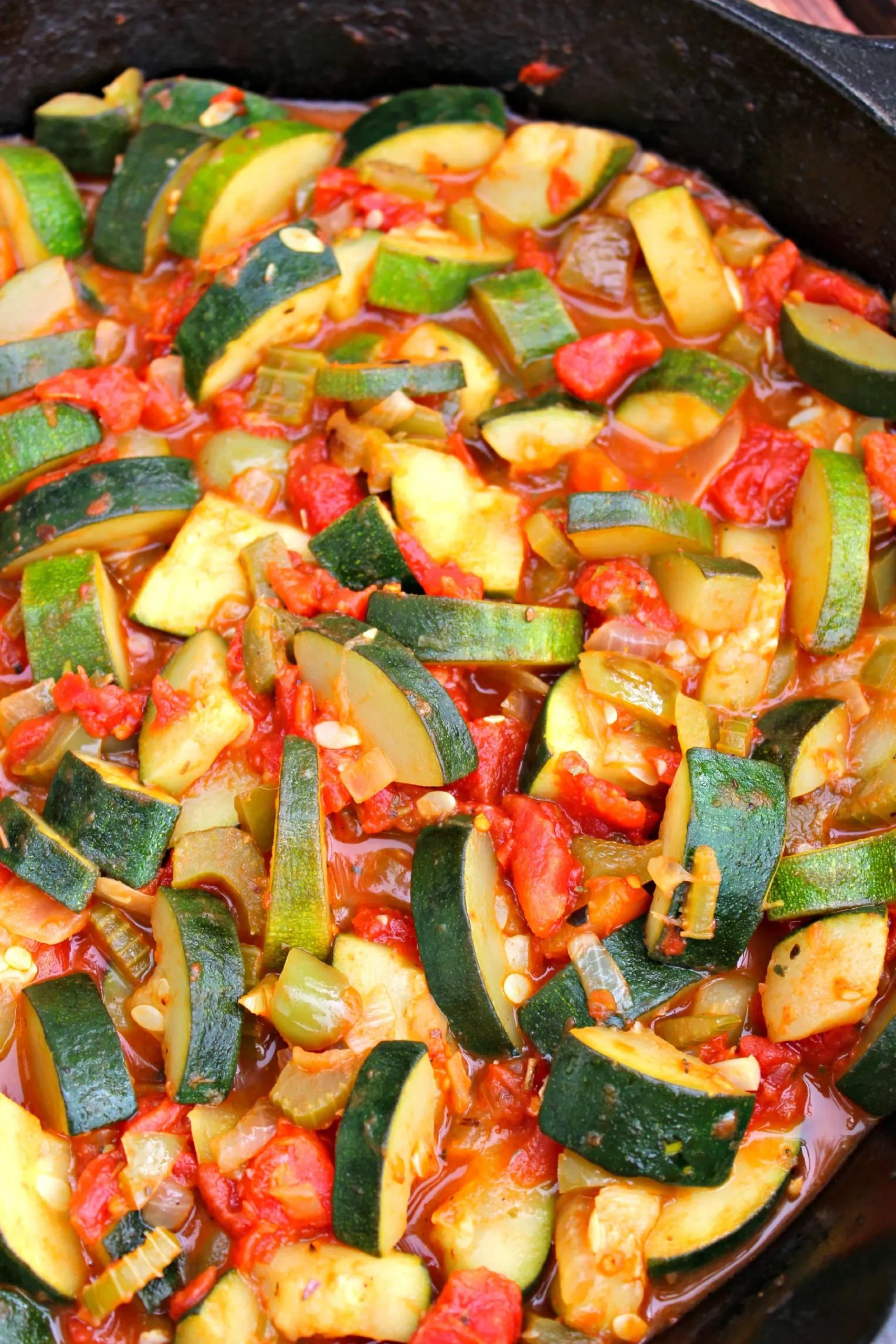 Tuscan Zucchini with Tomatoes, Garlic, and Mint