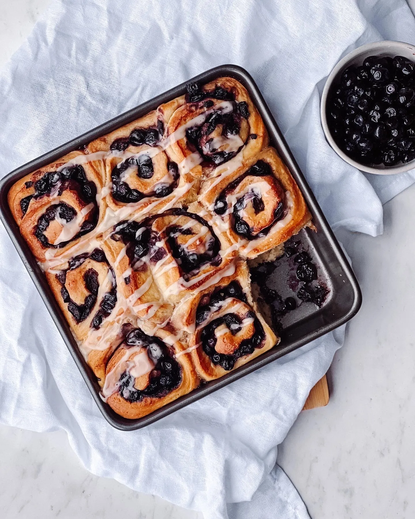 Ultimate Blueberry Cinnamon Scrolls Vegan