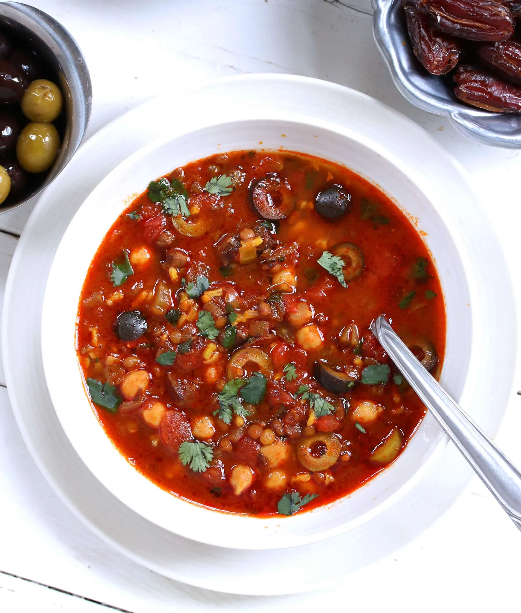 Ultimate Harira Moroccan Chickpea Lentil Soup