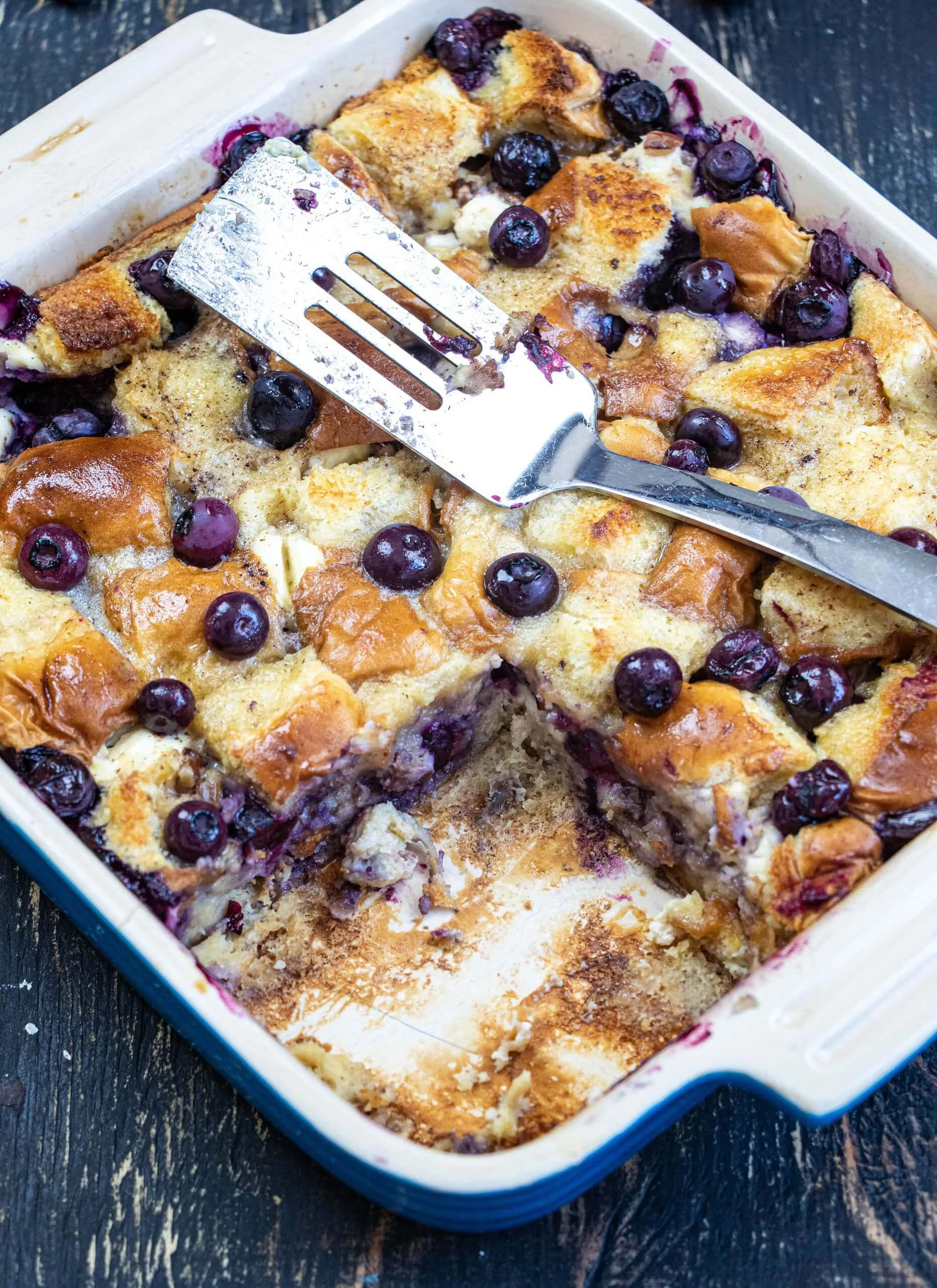 Unbelievable Blueberry French Toast Casserole