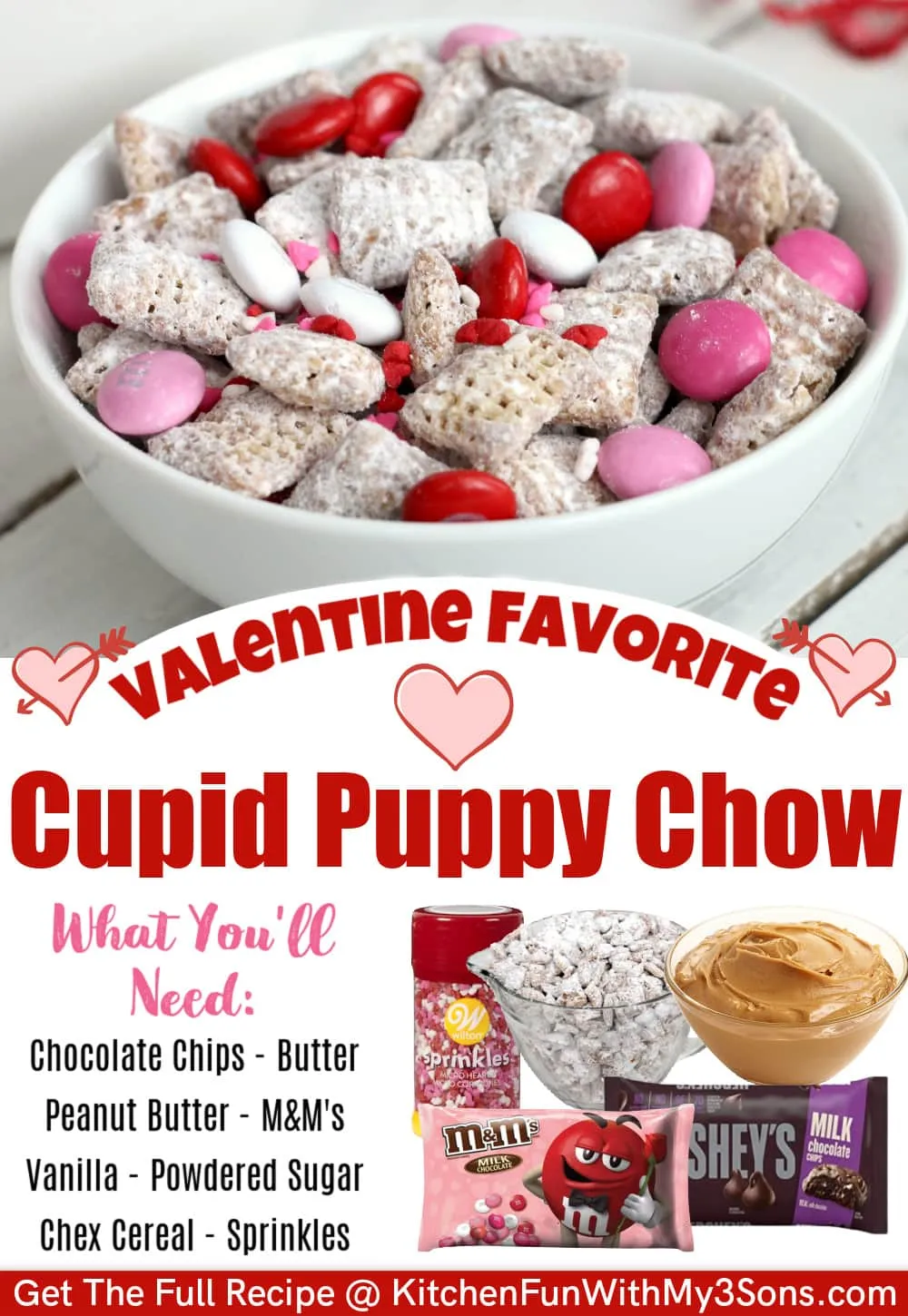 Valentine Puppy Chow Mix