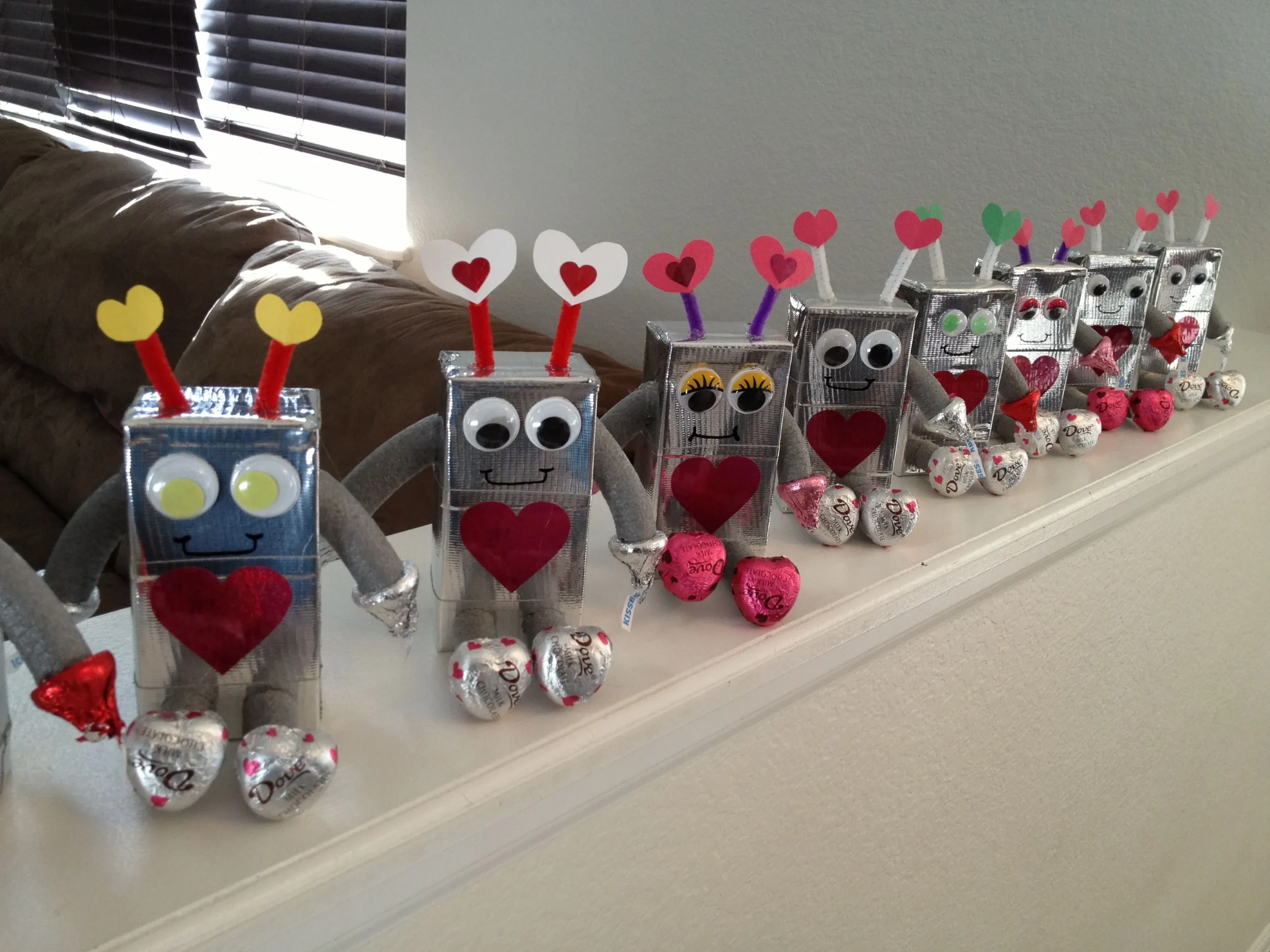 Valentine Robot Snacks Kids Make