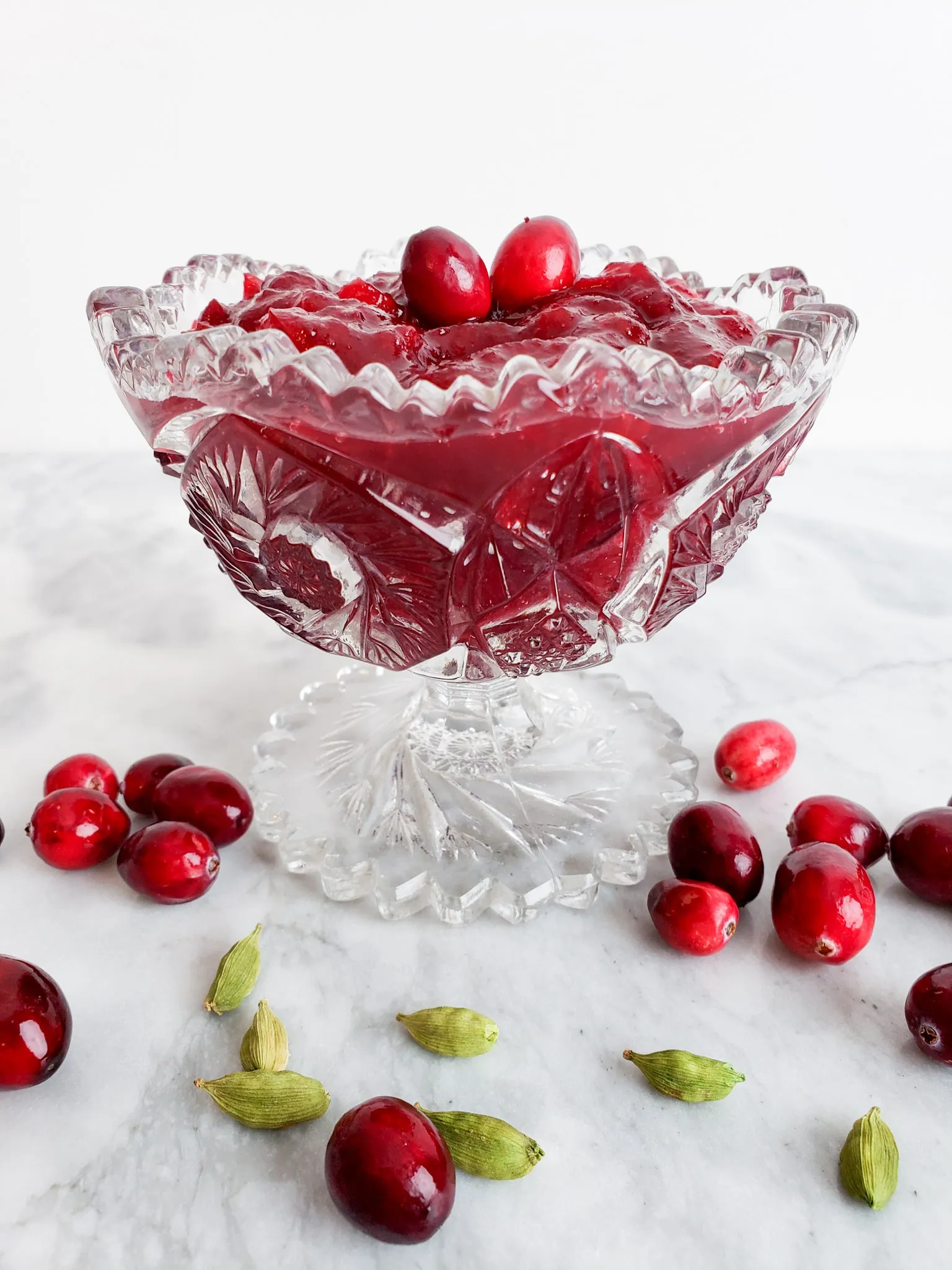 Vanilla Cardamom Cranberry Sauce