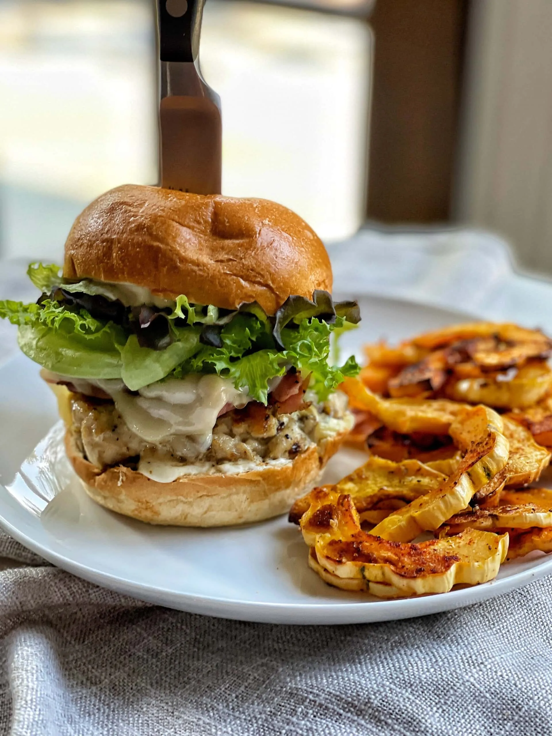 Veal Cordon Bleu Burgers