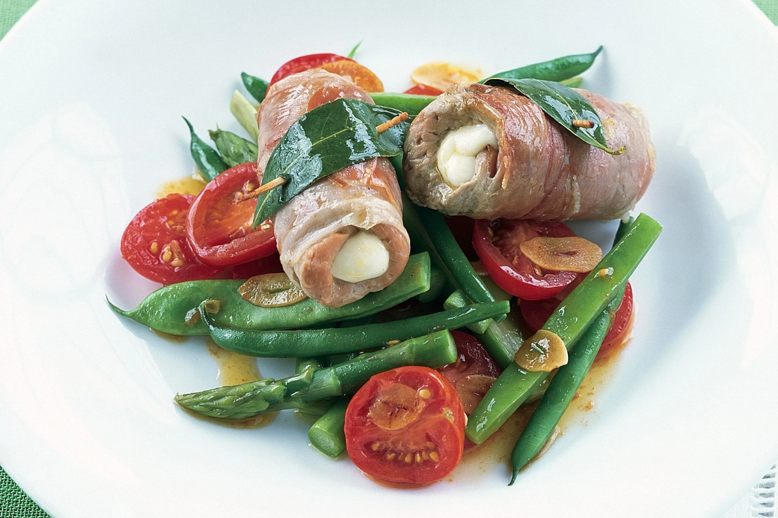 Veal Involtini with Tomato and Basil Sauce