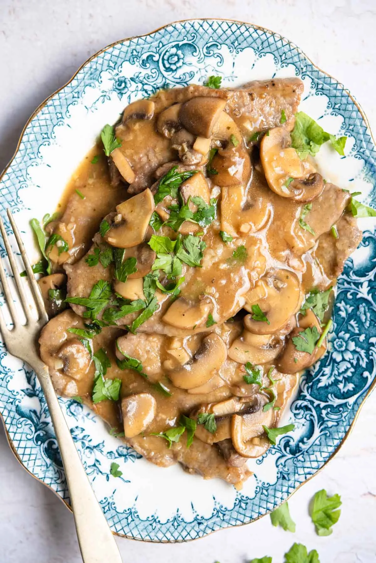 Veal Scaloppine with Marsala Cream Sauce